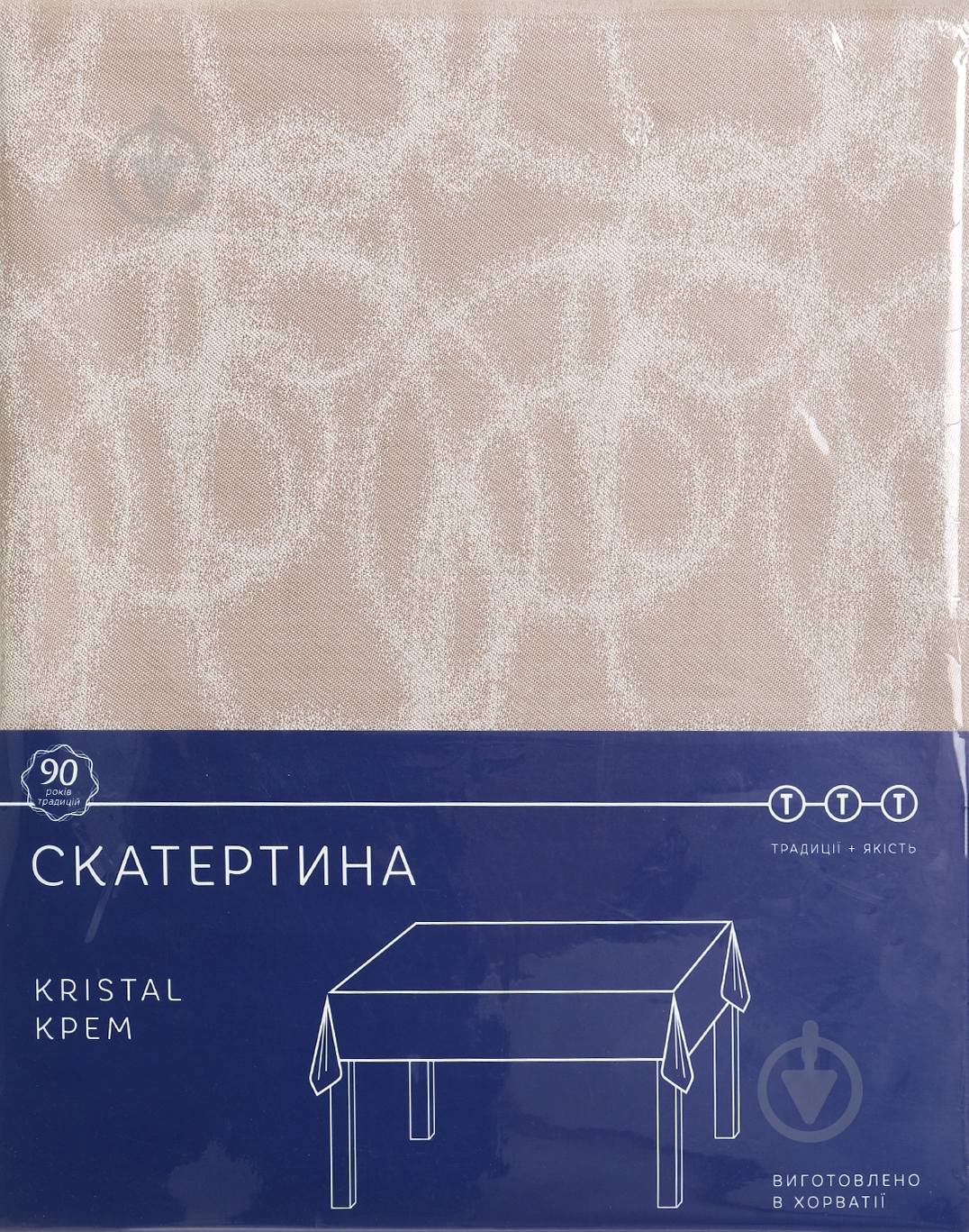 Скатерть Kristal 140x300 см кремовый TTT - фото 3