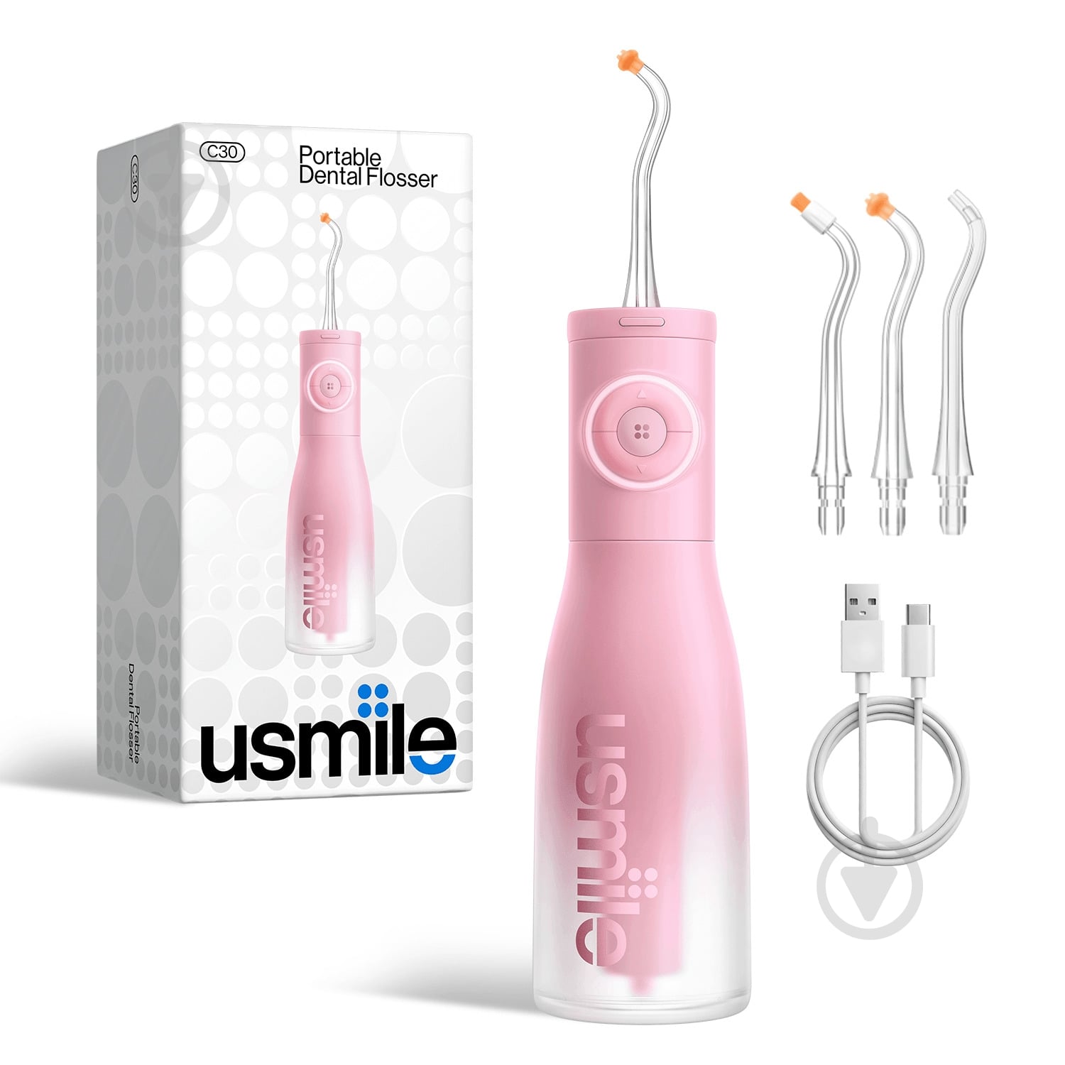 Ирригатор Usmile C30 розовый - фото 7