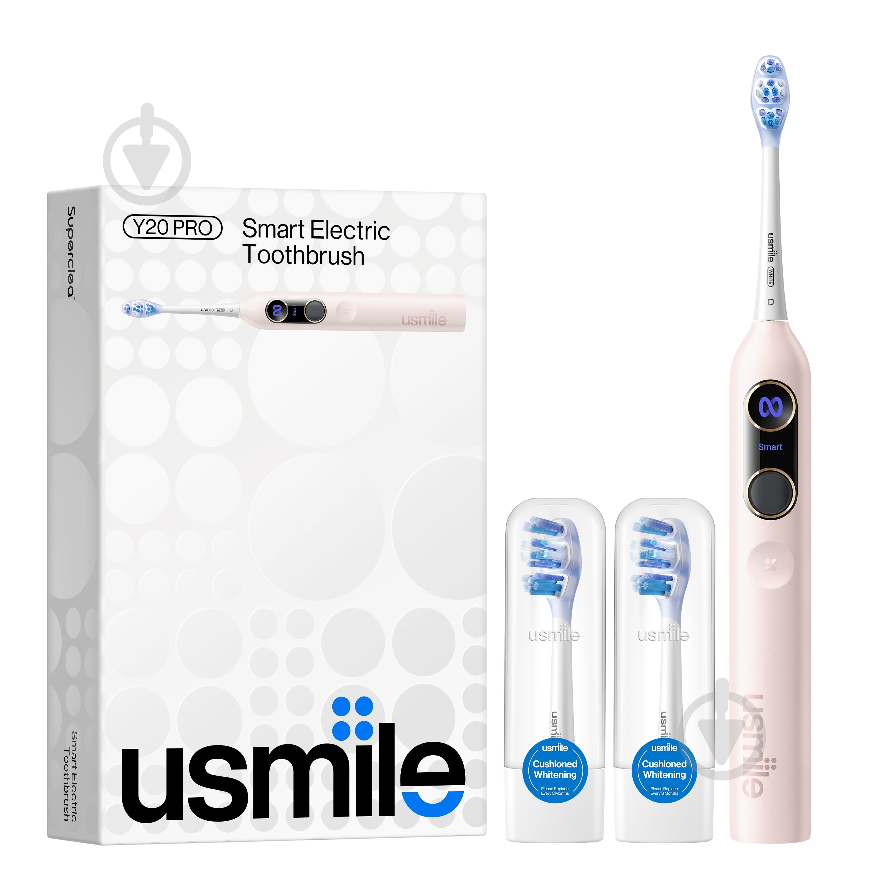 Электрическая зубная щетка Usmile Y20 PRO Rose - фото 1 Электрическая зубная щетка Usmile Y20 PRO Rose - фото 1