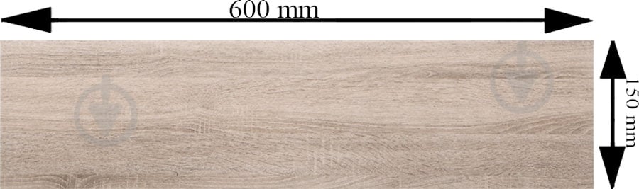 Плитка Golden Tile Laminat beige 541920 15х60 см - фото 4