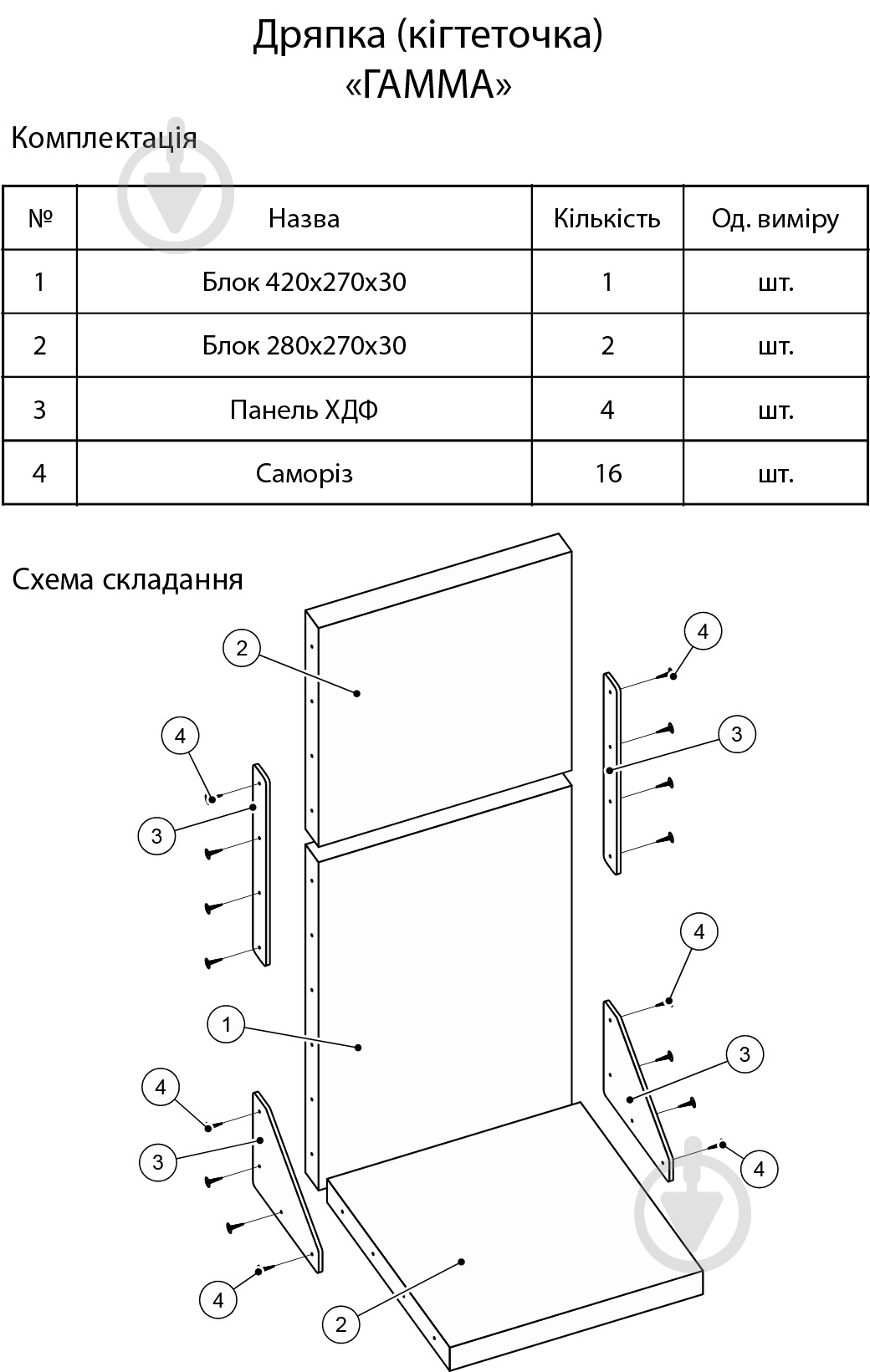 Когтеточка Eco-land Гамма - фото 3