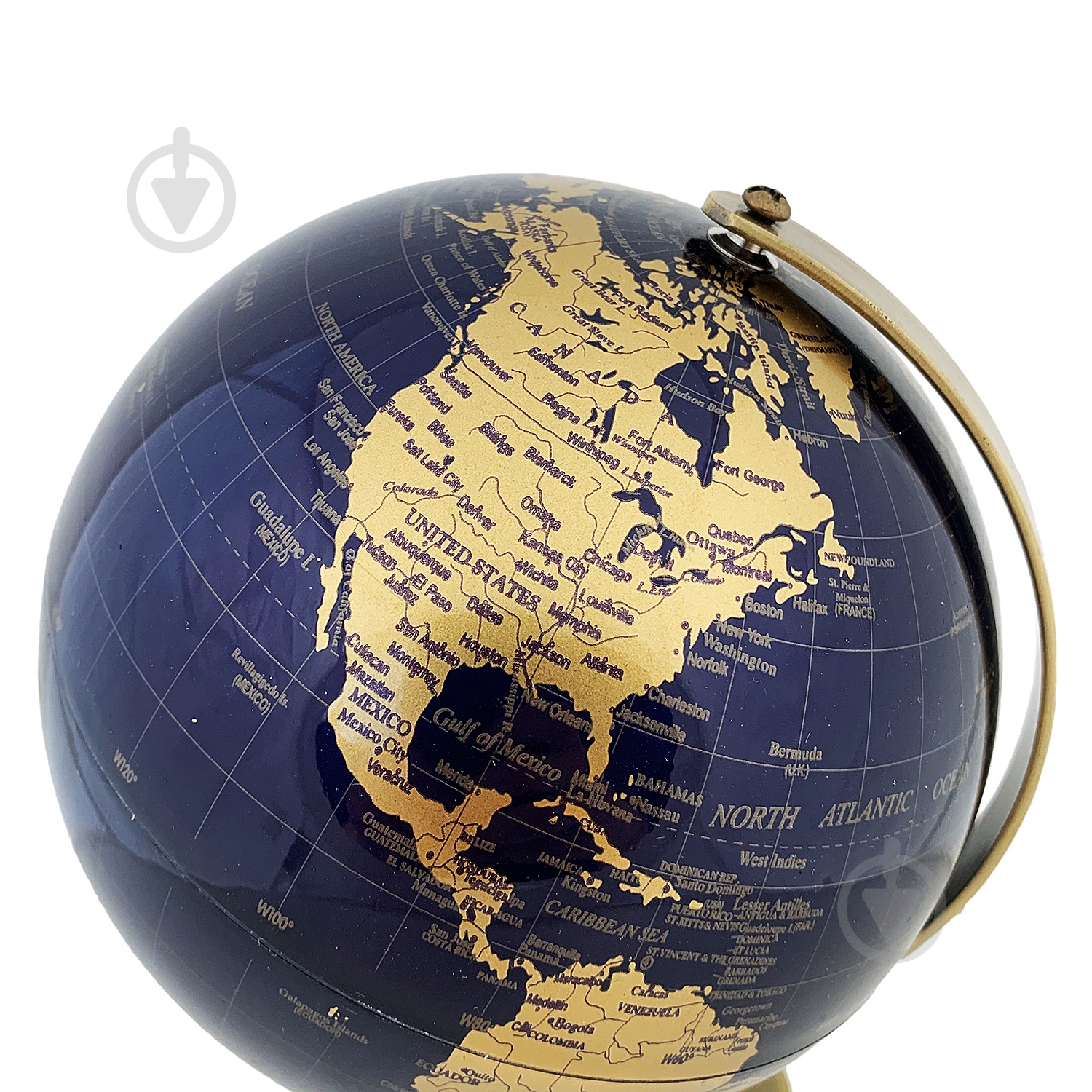 Глобус 19х14 см темно-синій - фото 3