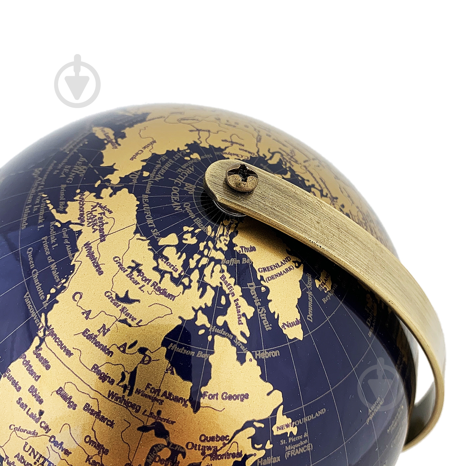 Глобус 19х14 см темно-синій - фото 2