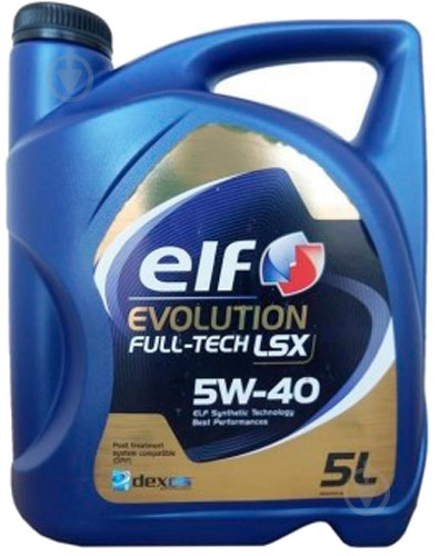 Моторное масло синтетическое Elf Evolution Full-Tech LSX 5W-40 5 л (213922) - фото 1 Моторное масло синтетическое Elf Evolution Full-Tech LSX 5W-40 5 л (213922) - фото 1