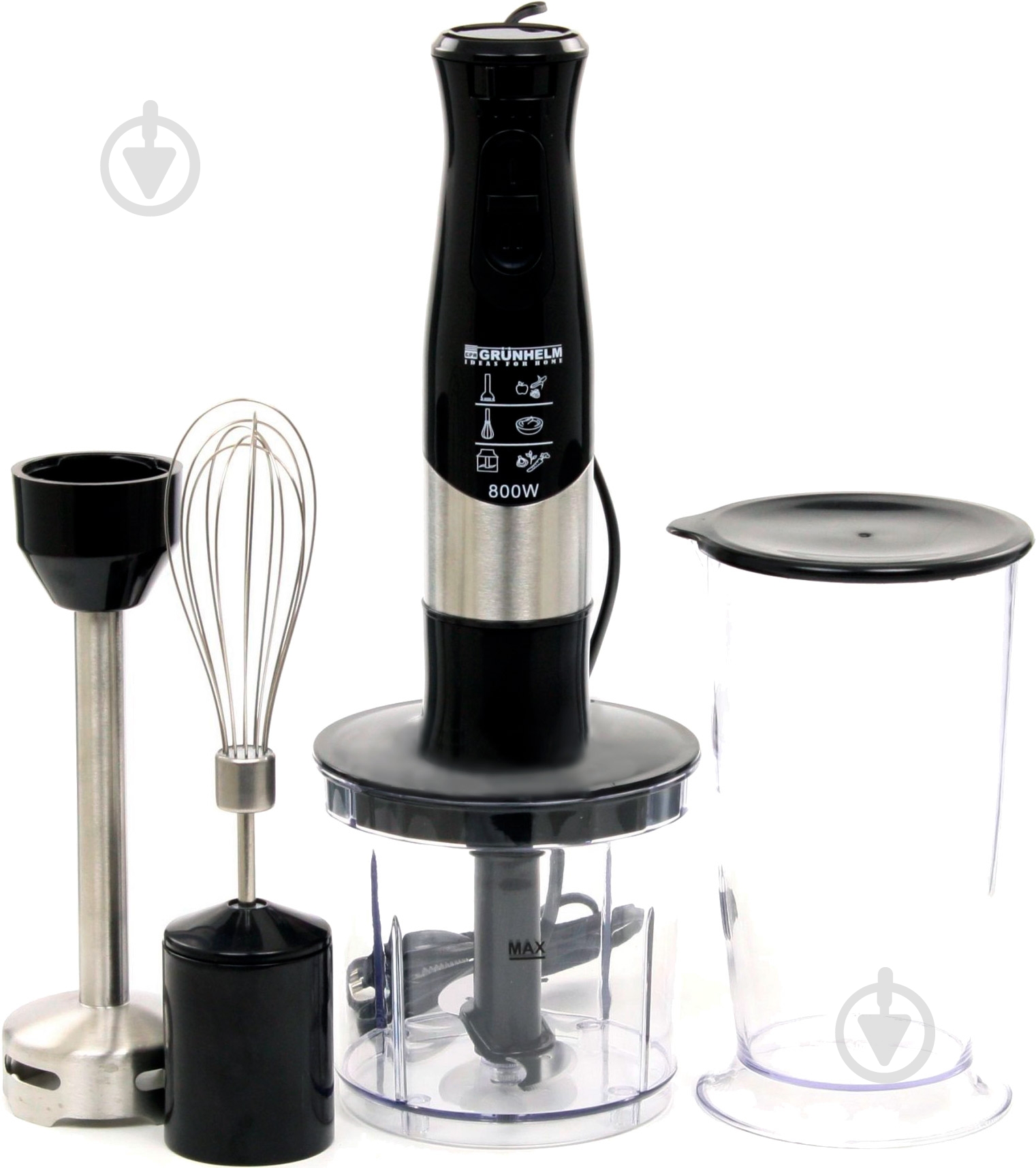 Блендер погружной Grunhelm EBS-800SSB - фото 1