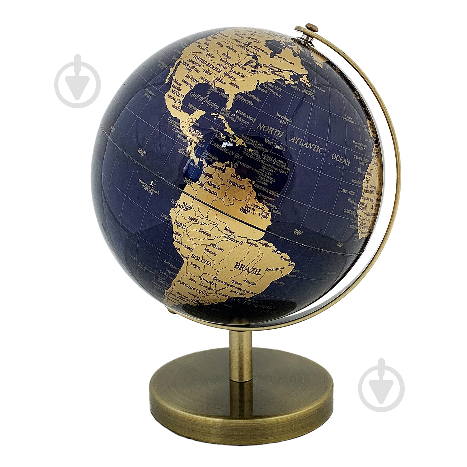 Глобус 26х25 см темно-синій - фото 1