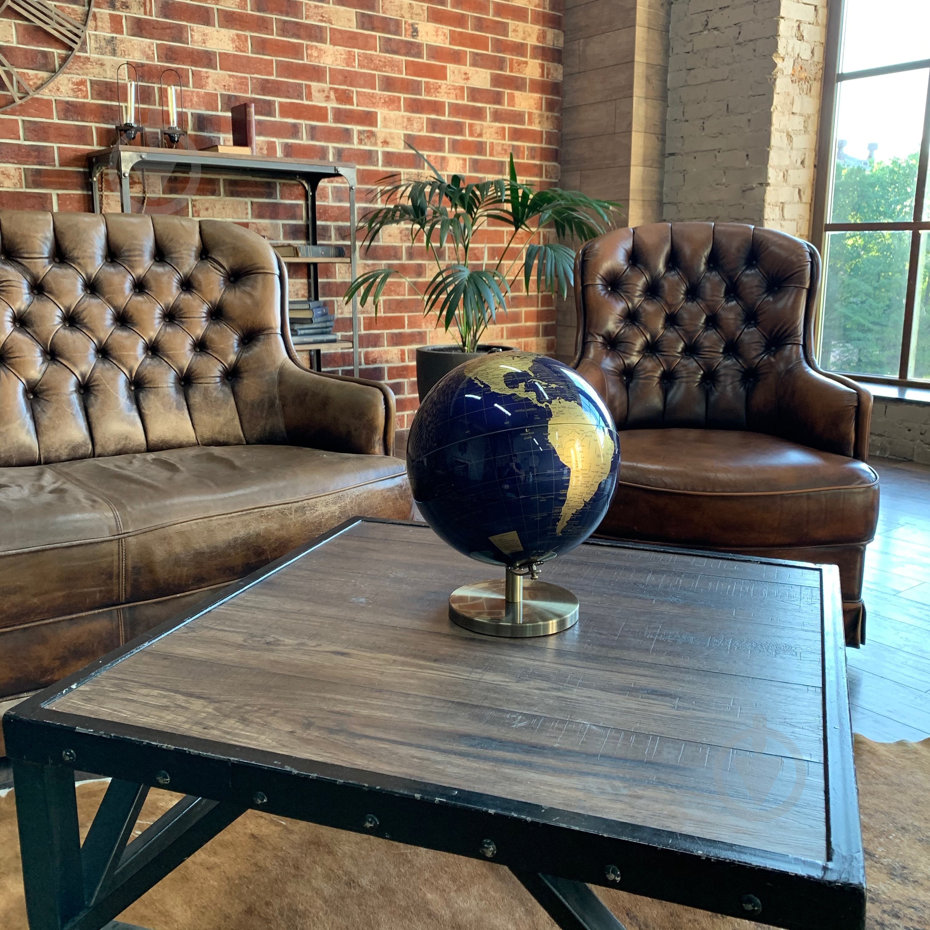 Глобус 26х25 см темно-синій - фото 5