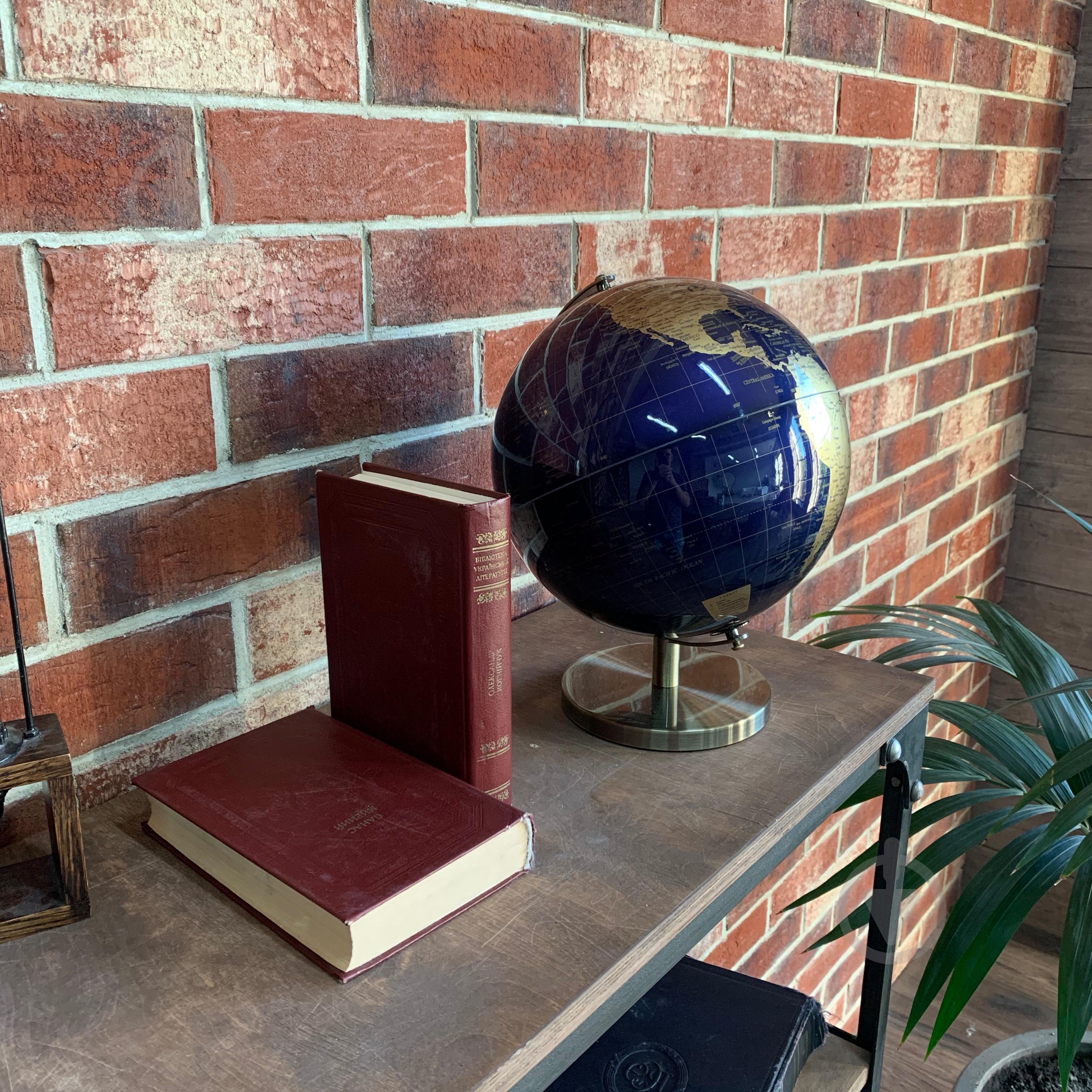 Глобус 26х25 см темно-синій - фото 6