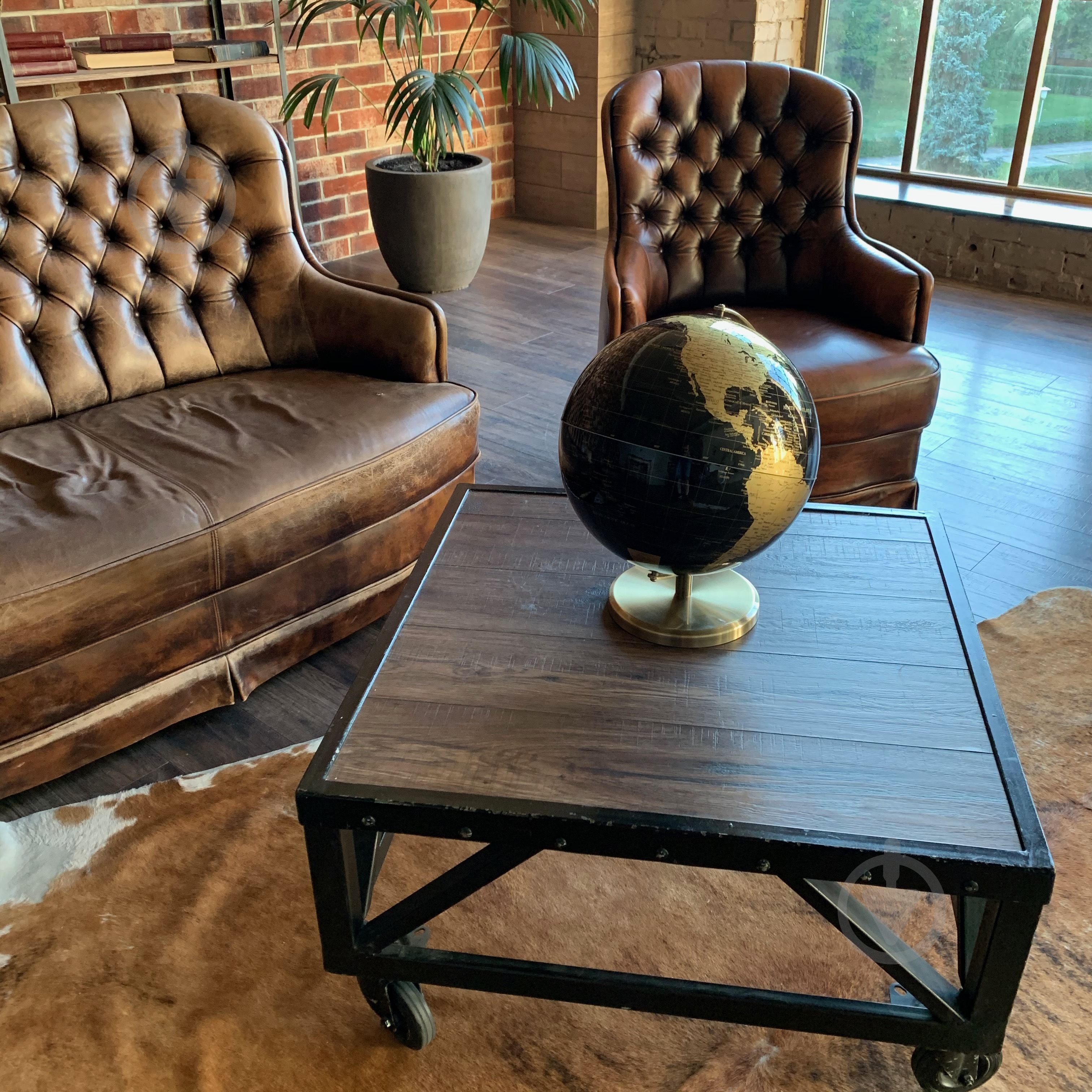 Глобус 34х32 см чорно-золотий - фото 3