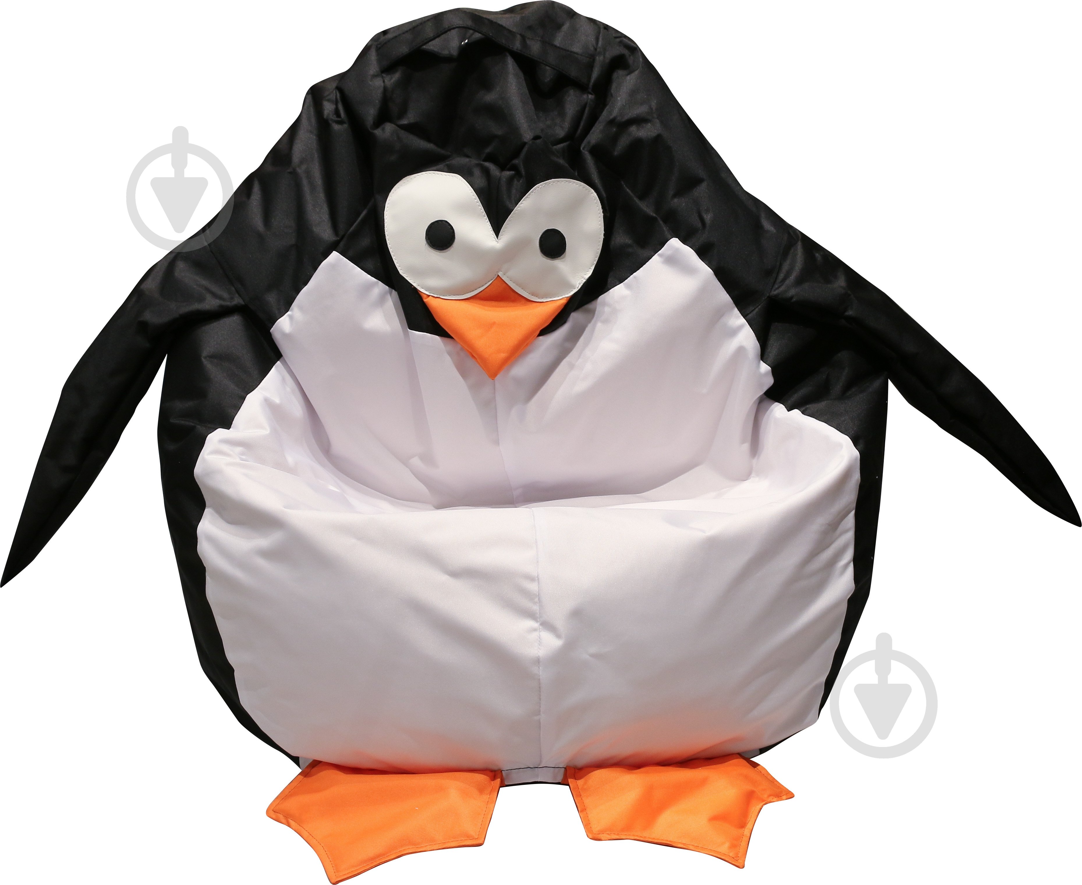 Кресло-мешок Пингвин L черно-белый - фото 1