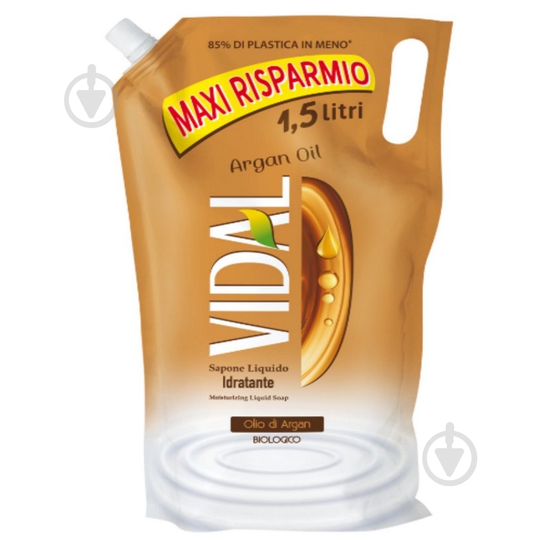 Мыло жидкое Vidal Аргановое масло (запасной блок) 1500 мл - фото 1