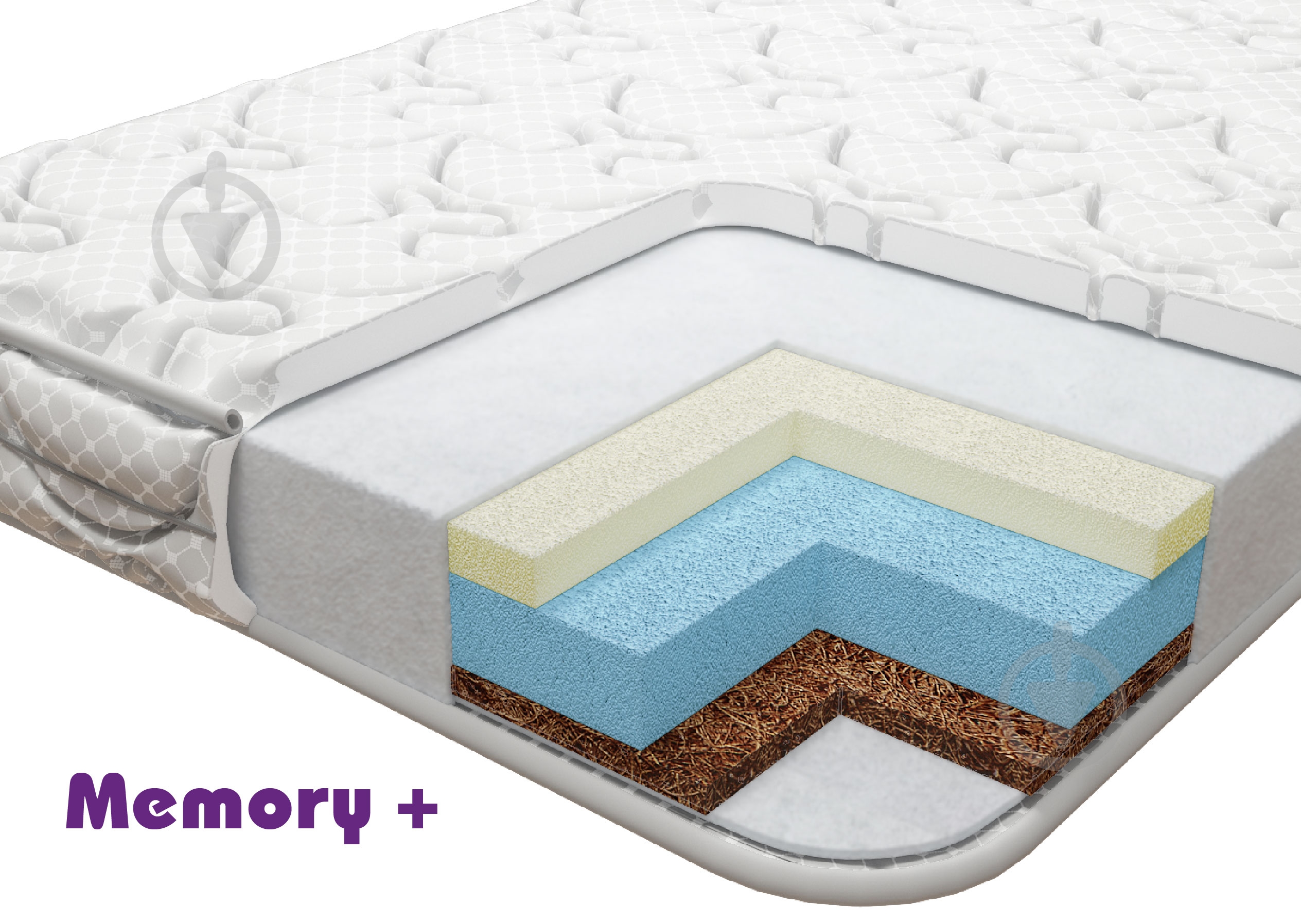 Матрац ортопедичний Memory+ (53.2.02) Baby Veres 80х160 см - фото 2