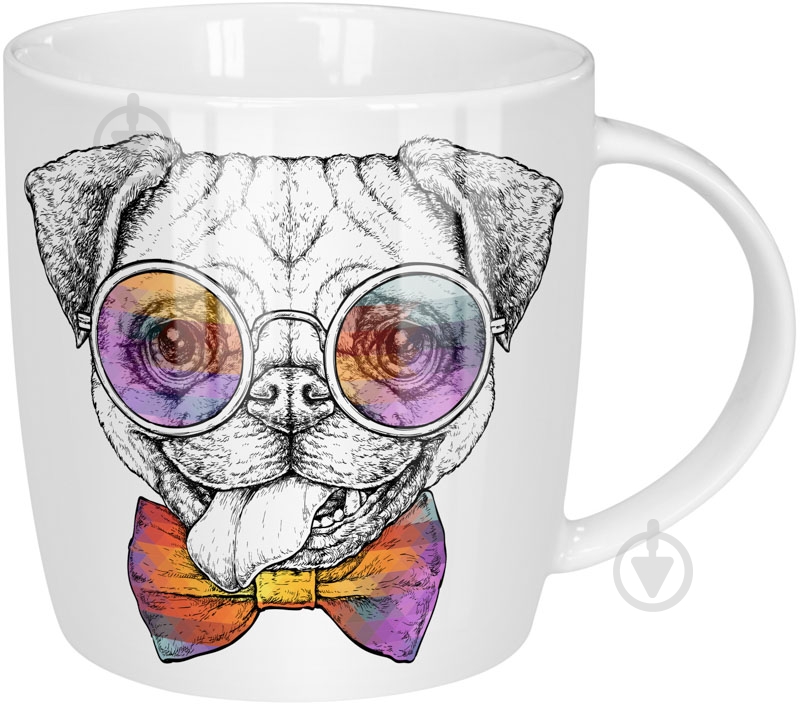 Чашка Keramia Мопс 360 мл 21-279-046 - фото 1