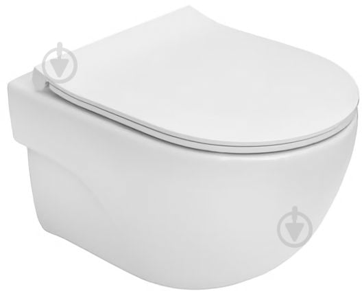 Унитаз подвесной ROCA Meridian Rimless с сиденьем Slim Soft Close - фото 1