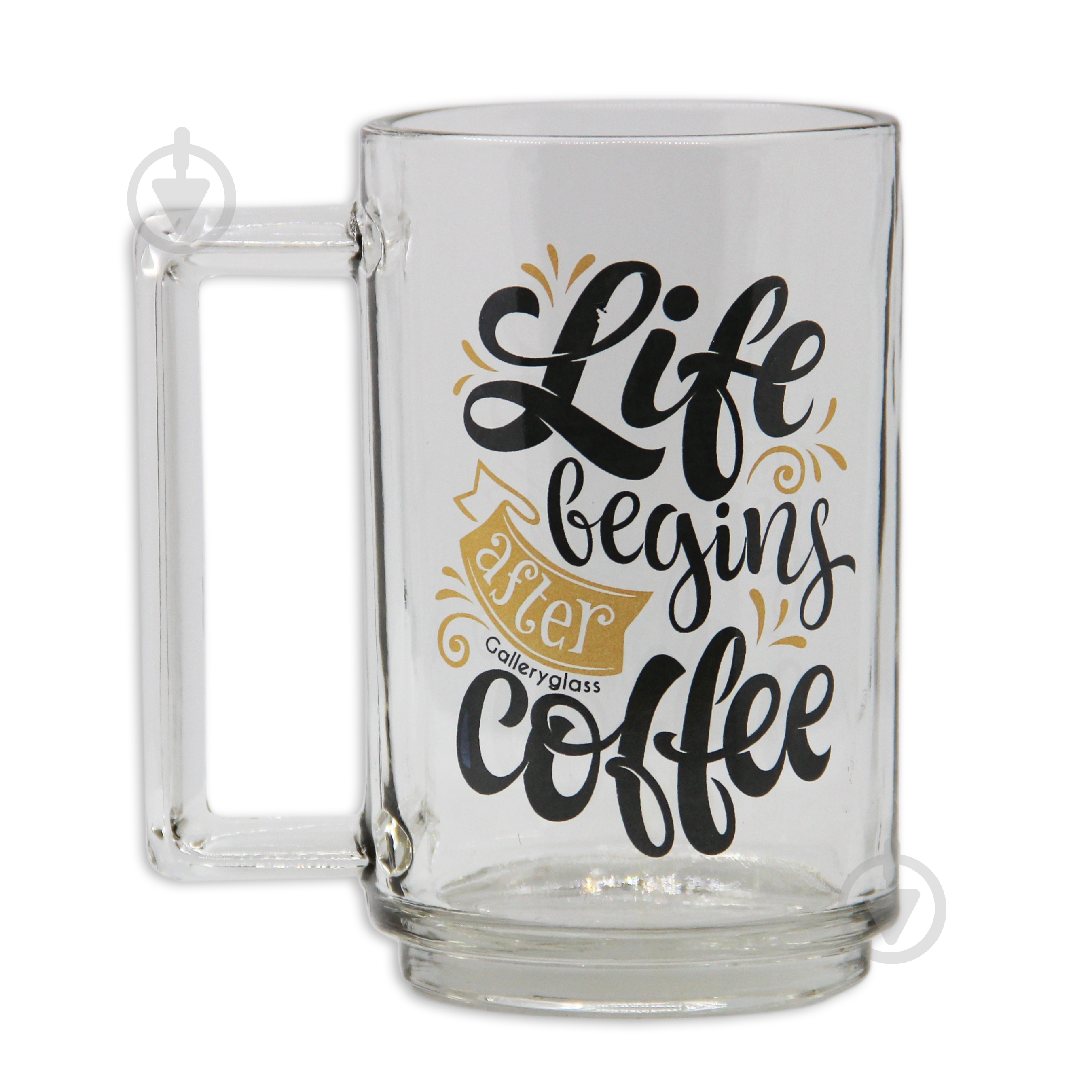 Чашка Galleryglass Berlin Life begins coffee after 330 мл - фото 1