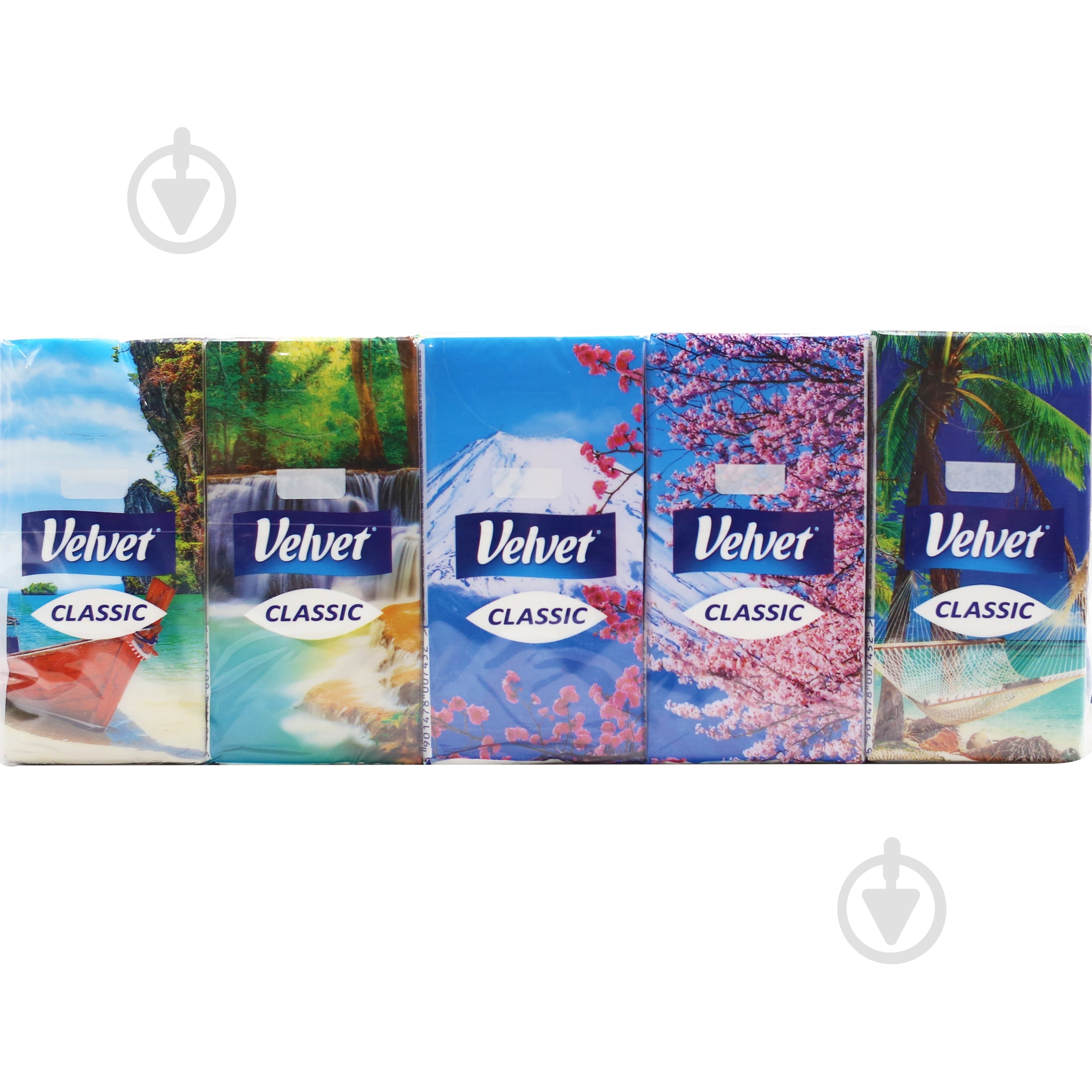 Носові хустинки кишеньки Velvet 3 шара 10 шт. - фото 1