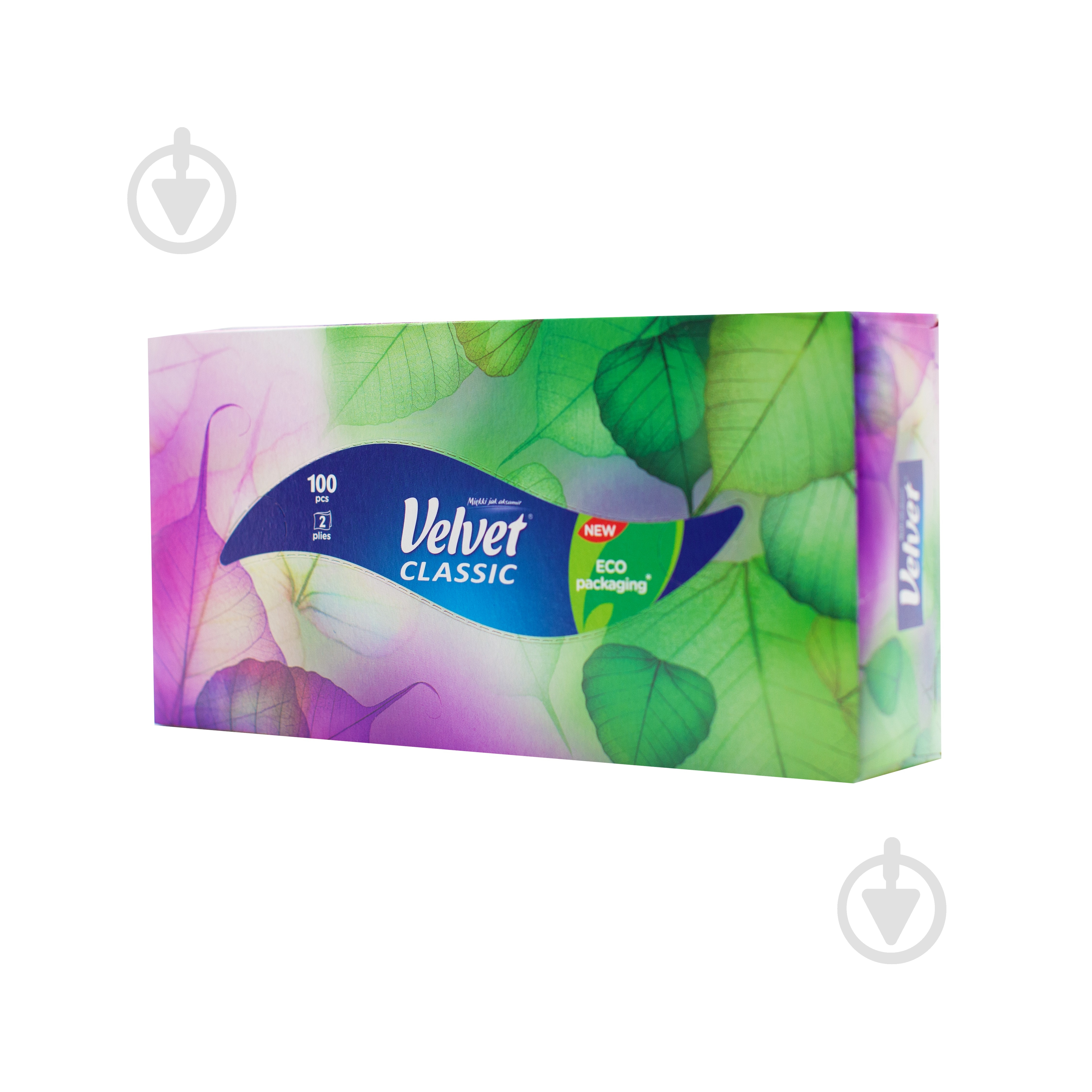 Салфетки бумажные в коробке Velvet Classic 100 шт. - фото 1