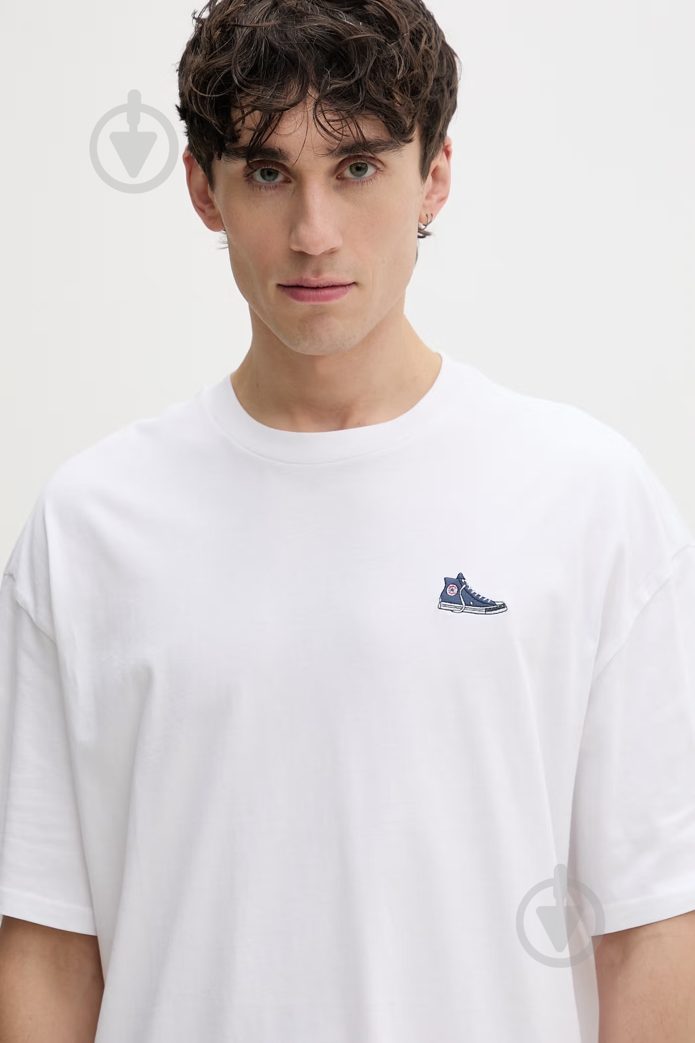Футболка Converse SNEAKER PATCH TEE CVM6T066-WHT р.2XL белый - фото 4