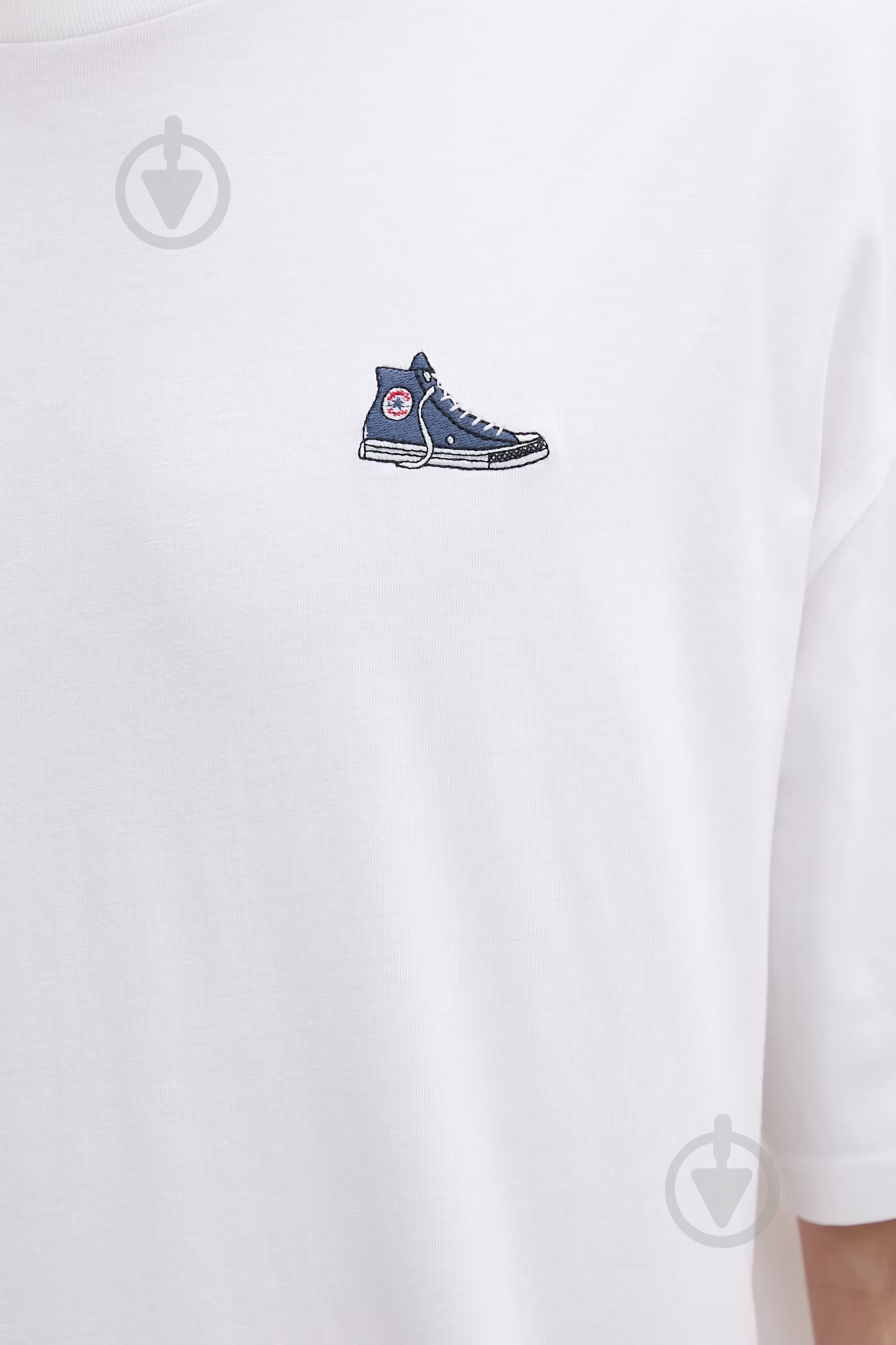 Футболка Converse SNEAKER PATCH TEE CVM6T066-WHT р.2XL белый - фото 5