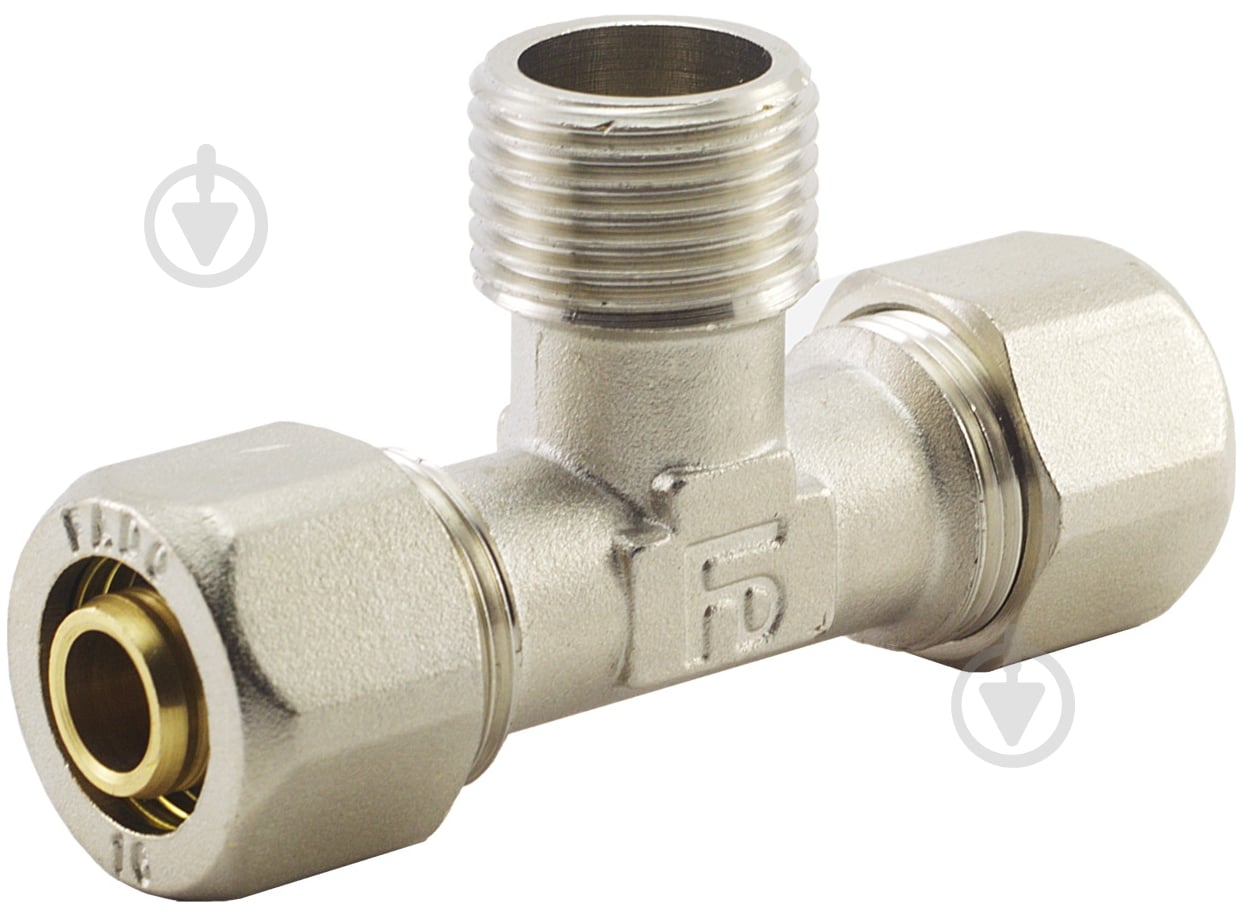 Тройник комбинированный наружная FADO S.r.l 16х1/2"х16 RFT21 - фото 1