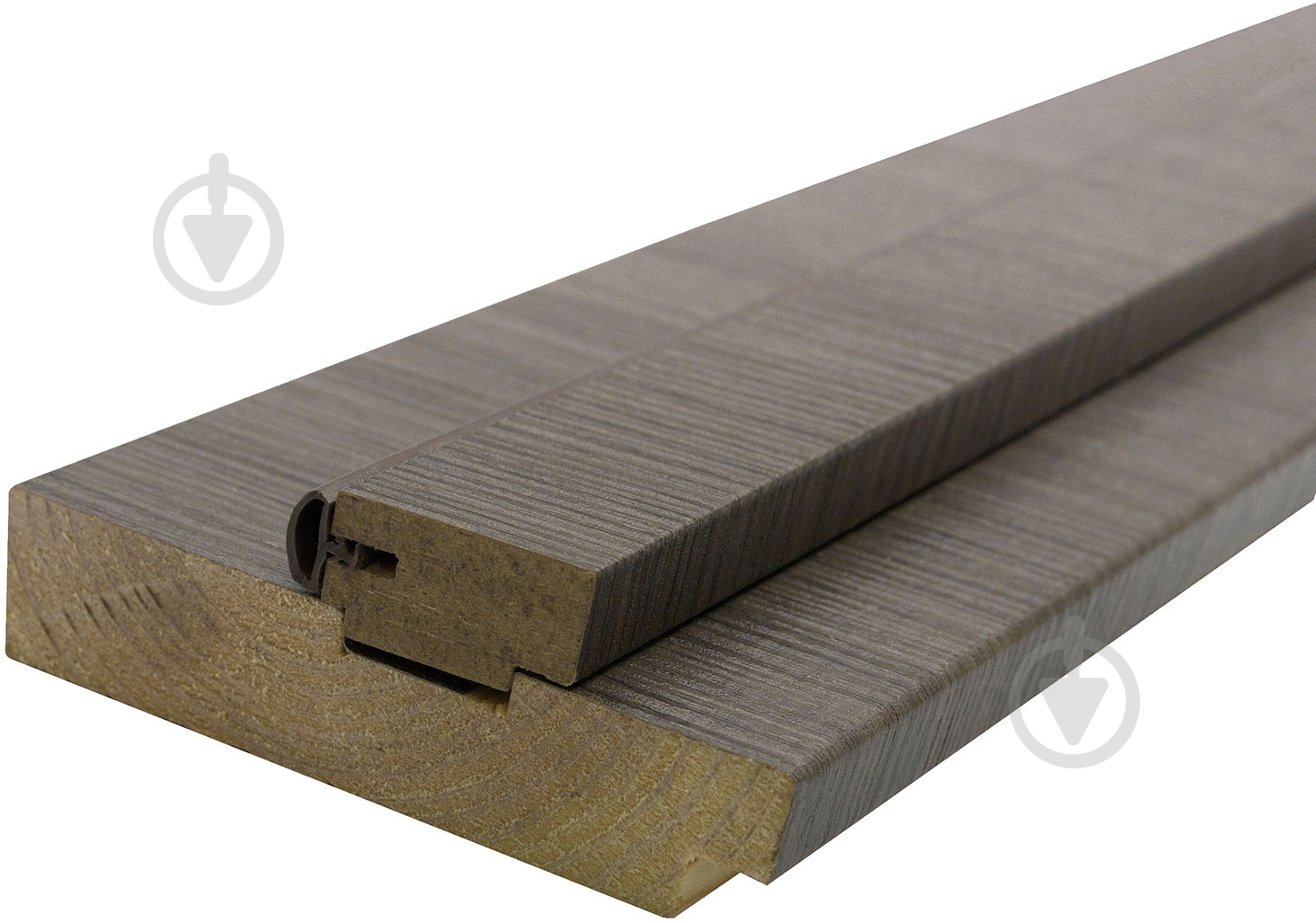 Дверная коробка ОМіС ПВХ Cortex с уплотнителем 100х34 мм Дуб Ash Line - фото 1