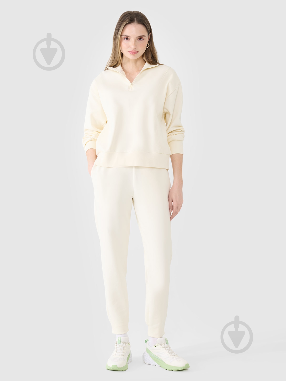 Свитшот 4F SWEATSHIRT F1545 4FWSS25TSWSF1545-11S р.XL бежевый - фото 4