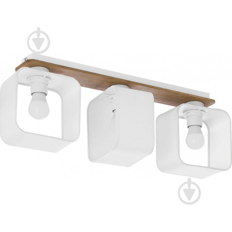 Люстра потолочная TK Lighting Doris 3PL 3x60 Вт E27 белый/дерево 4189 - фото 1