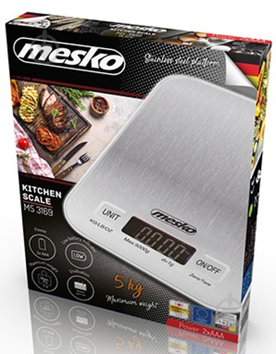 Весы кухонные Mesko MS-3169W - фото 5