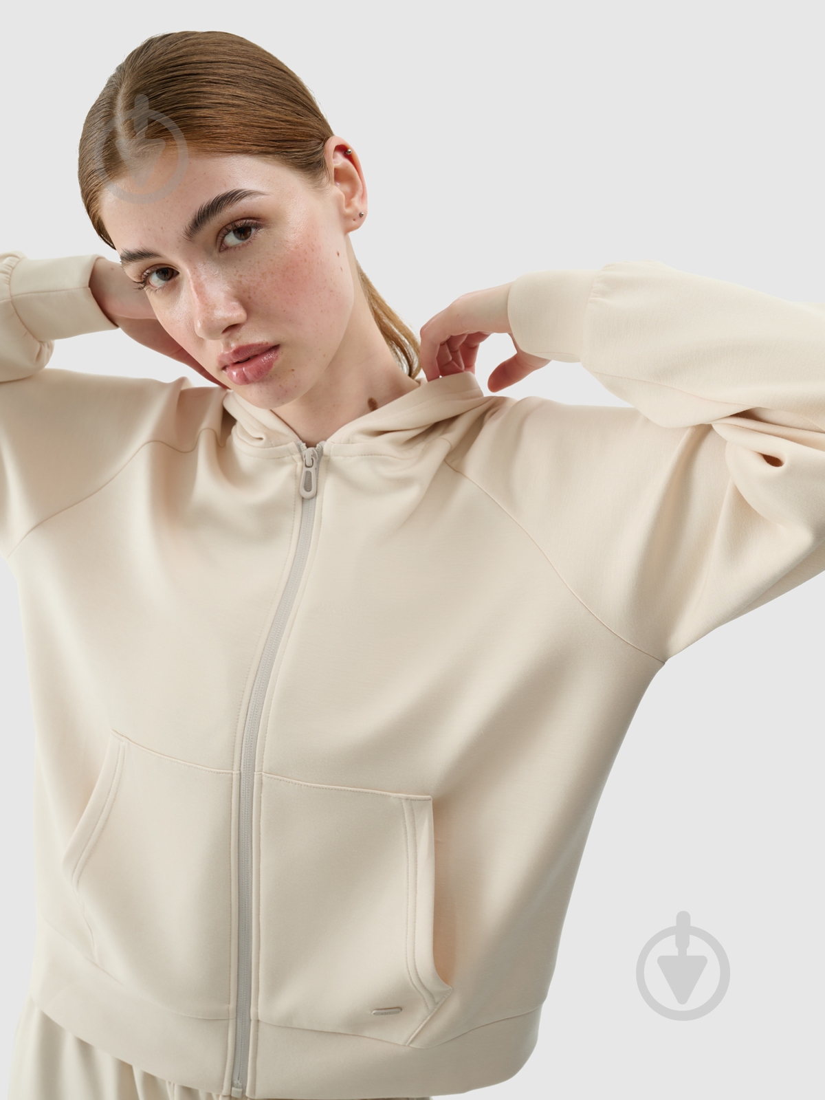 Джемпер 4F SWEATSHIRT F1577 4FWSS25TSWSF1577-83S р.XL бежевий - фото 2 Джемпер 4F SWEATSHIRT F1577 4FWSS25TSWSF1577-83S р.XL бежевий - фото 2