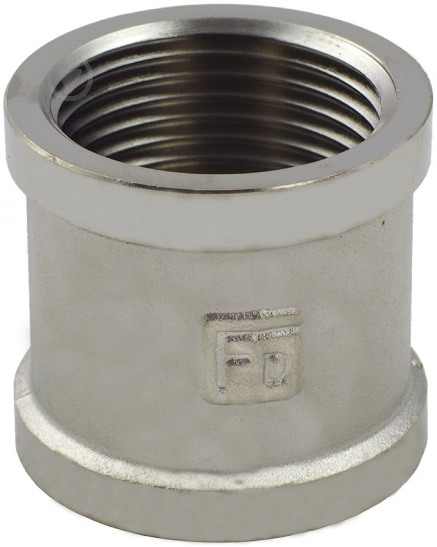Муфта с резьбой ВВ FADO S.r.l никель 3/4" - фото 1 Муфта с резьбой ВВ FADO S.r.l никель 3/4" - фото 1