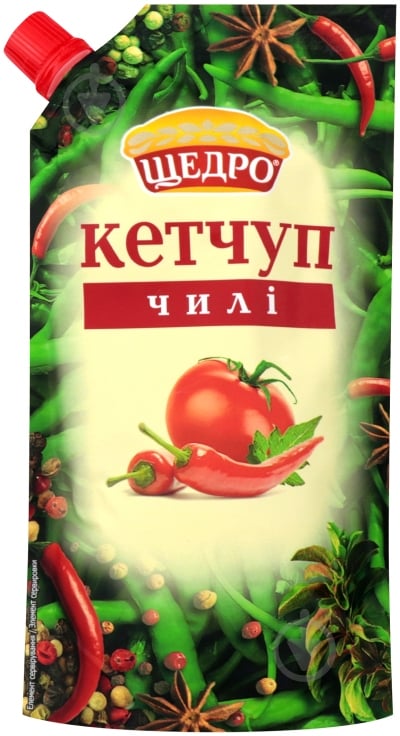 Кетчуп ТМ ЩЕДРО Чилі д/п 250 г - фото 1 Кетчуп ТМ ЩЕДРО Чилі д/п 250 г - фото 1