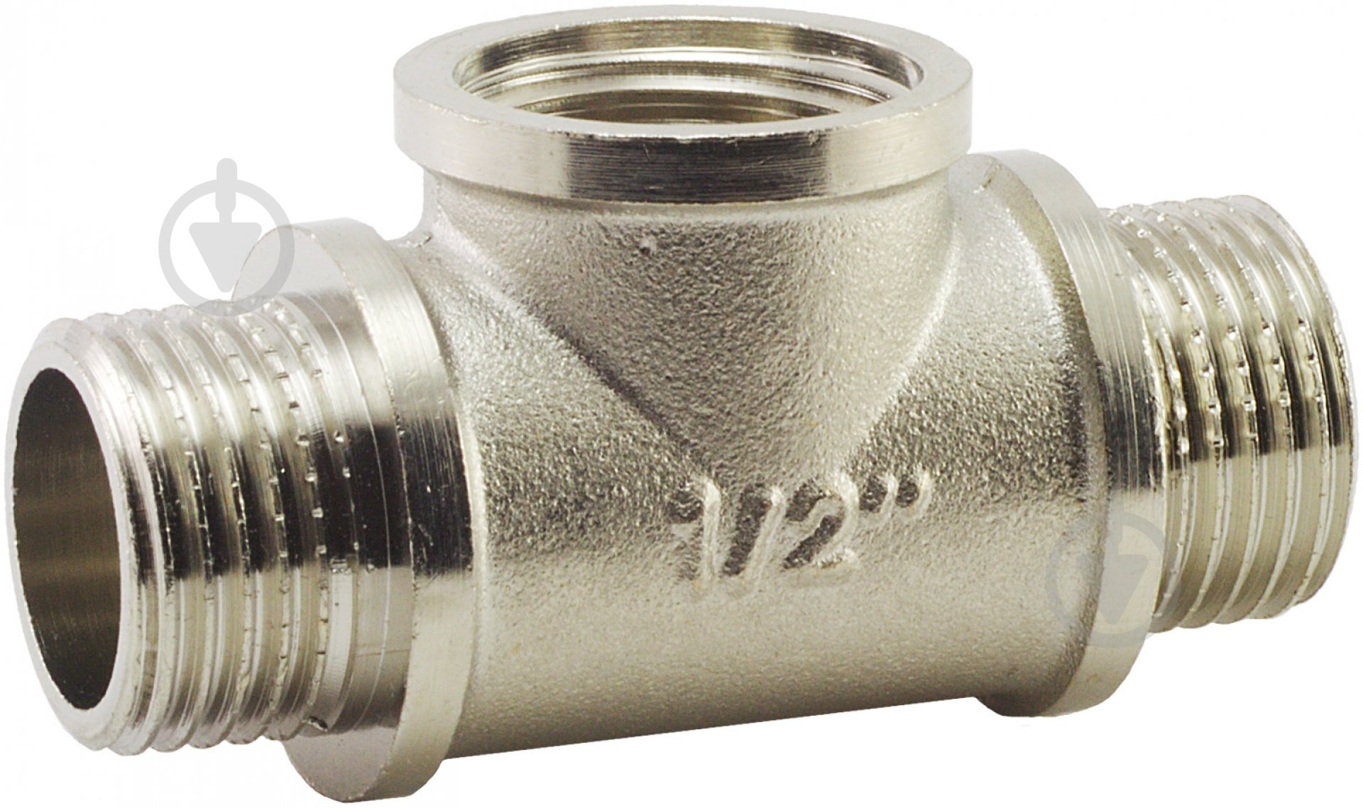 Тройник комбинированный НВН FADO S.r.l никель 1/2" - фото 1