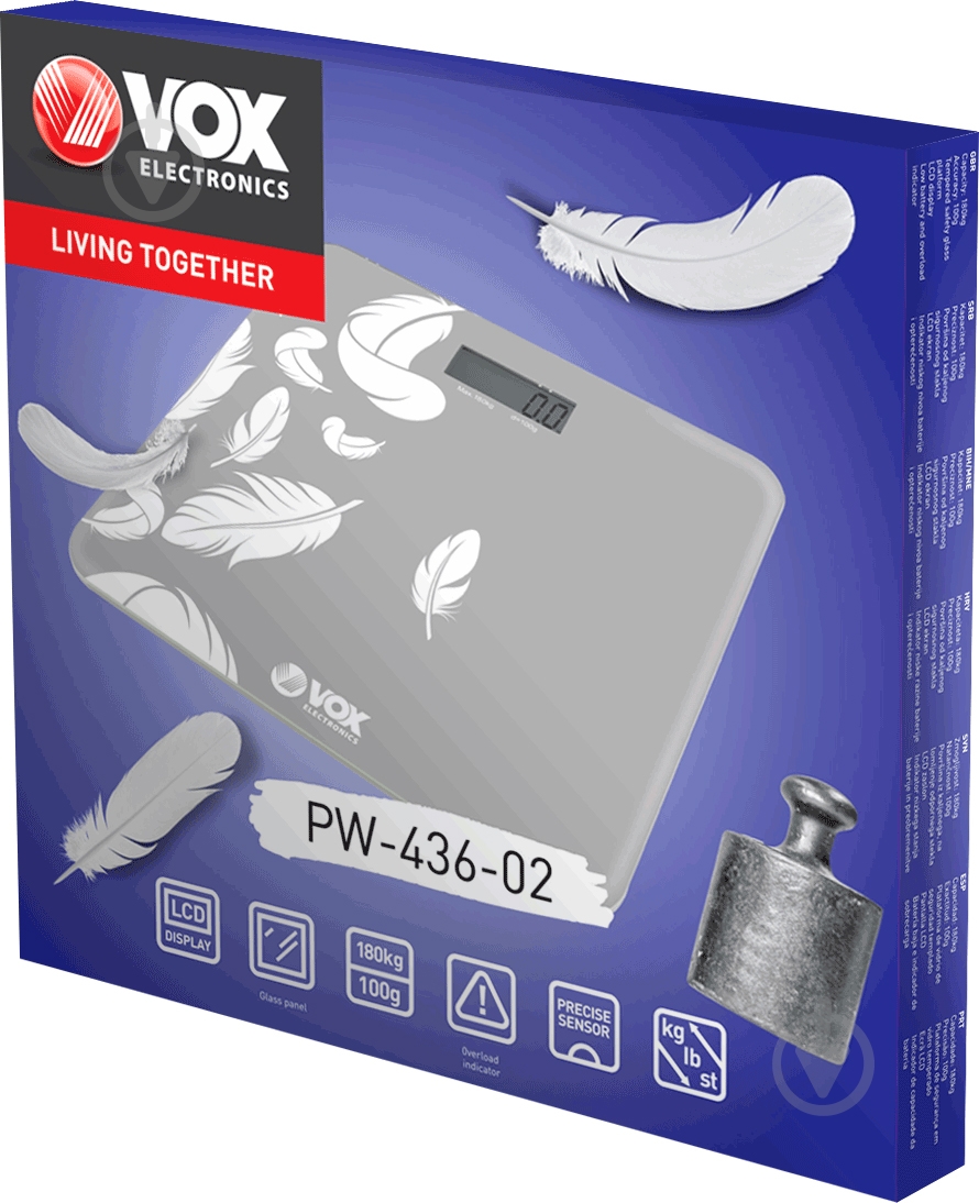 Весы напольные VOX Electronics PW436-02 - фото 2 Весы напольные VOX Electronics PW436-02 - фото 2