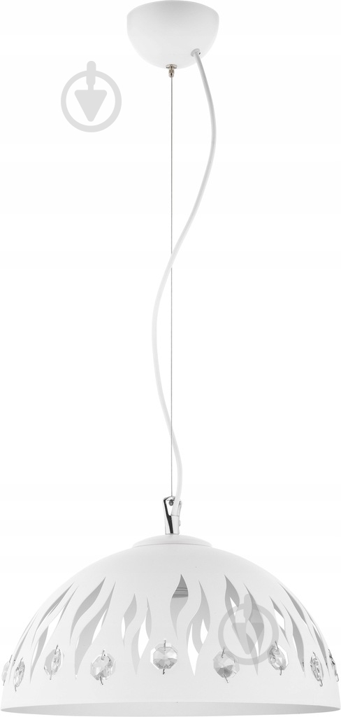 Подвес TK Lighting Drop 1PL-330 1x60 Вт E27 белый 2148 - фото 1