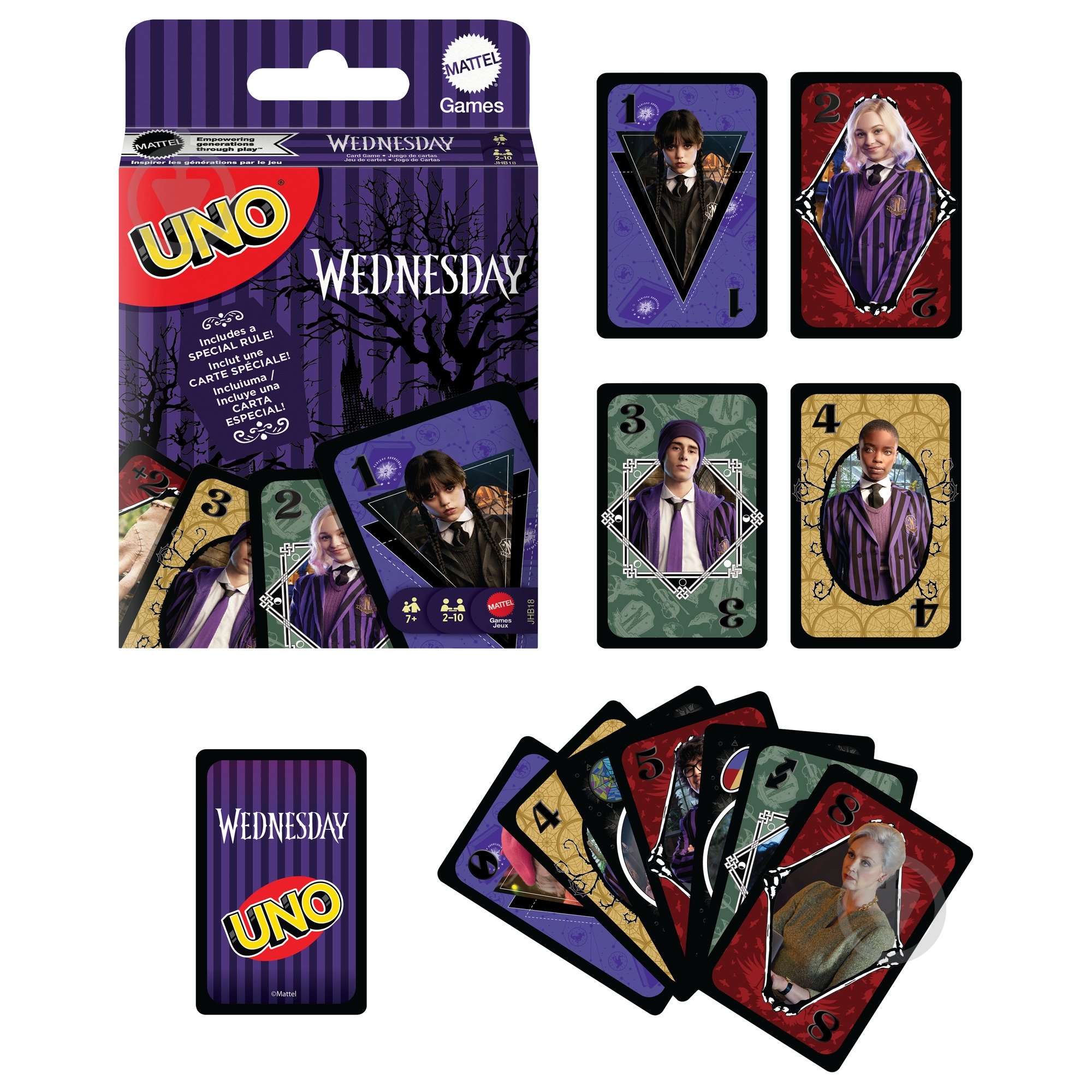 Игра настольная Uno «Wednesday» JHB18 - фото 2