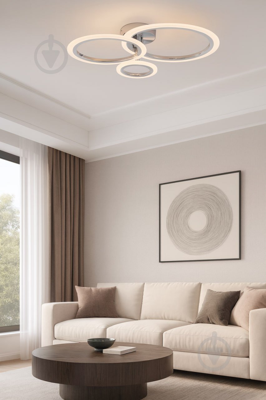 Люстра светодиодная ELIOS Point, с пультом 66 Вт DL1004 - фото 2 Люстра светодиодная ELIOS Point, с пультом 66 Вт DL1004 - фото 2