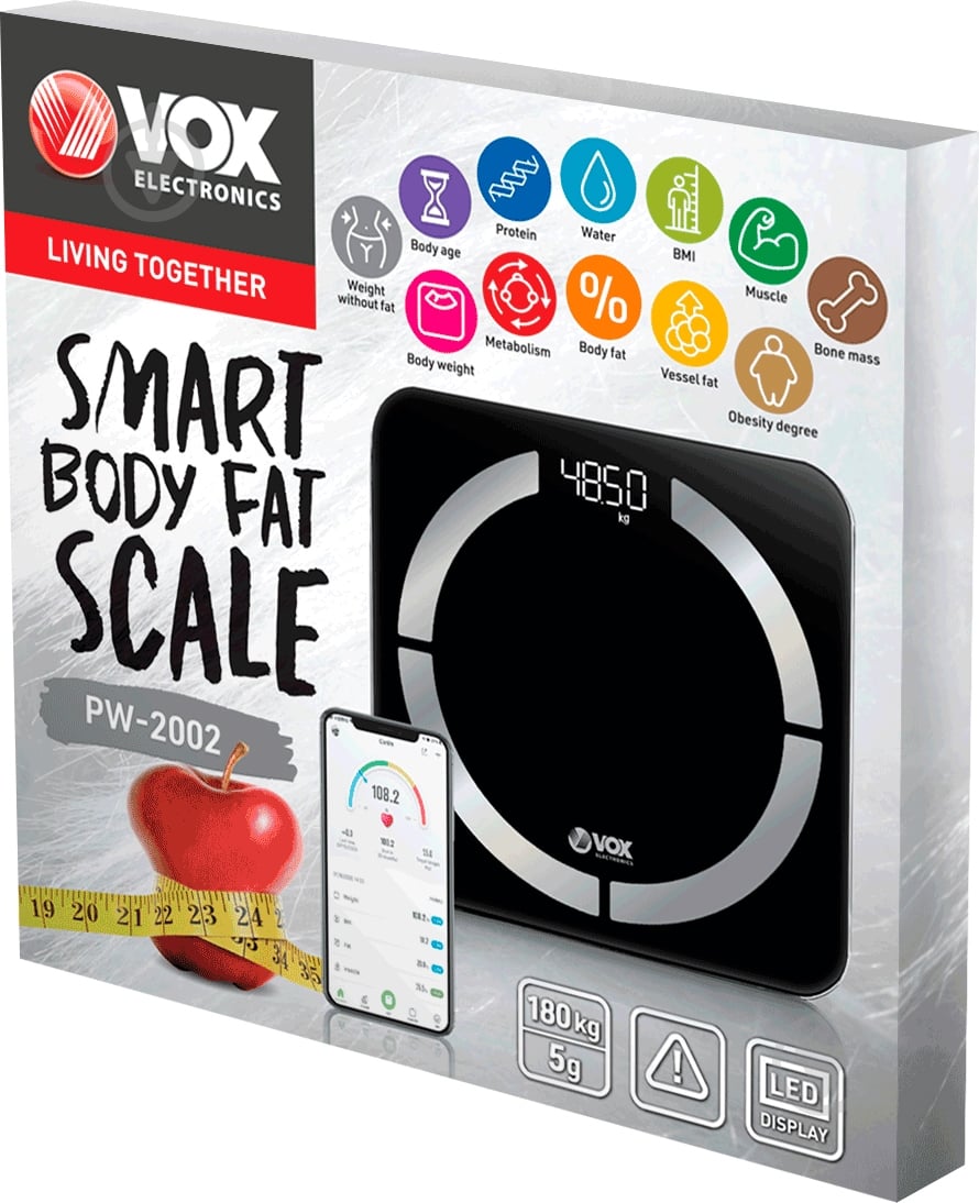 Весы напольные VOX Electronics PW2002 - фото 3