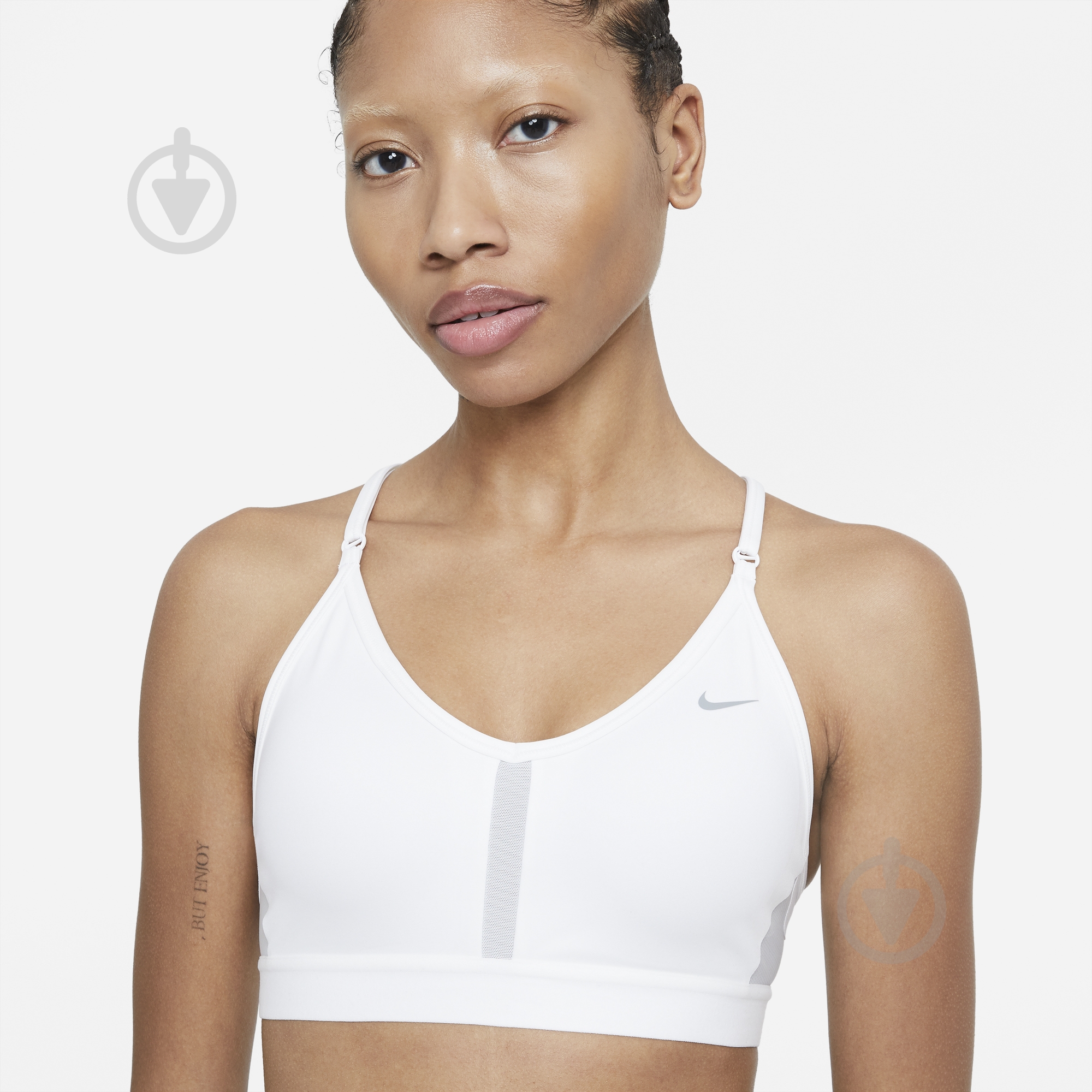 Бра Nike INDY BRA V-NECK CZ4456-100 р.M белый - фото 3