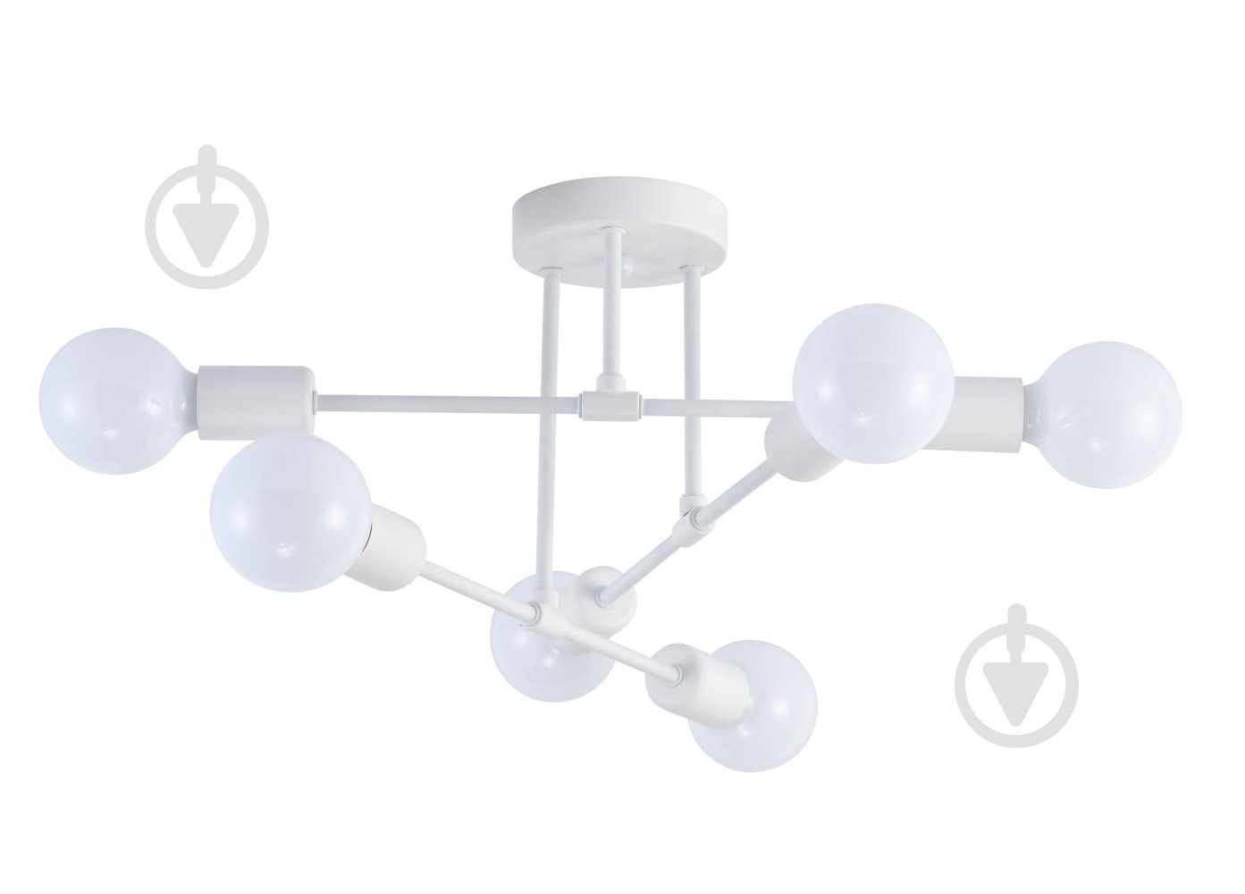 Люстра ELIOS 6x6 Вт E27 101 Белая DL1015 - фото 1