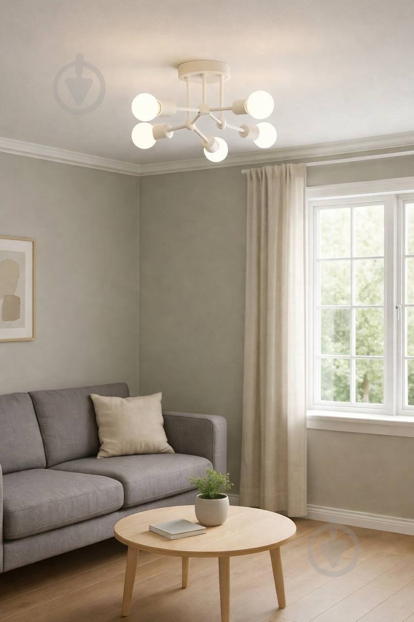 Люстра ELIOS 6x6 Вт E27 101 Белая DL1015 - фото 9