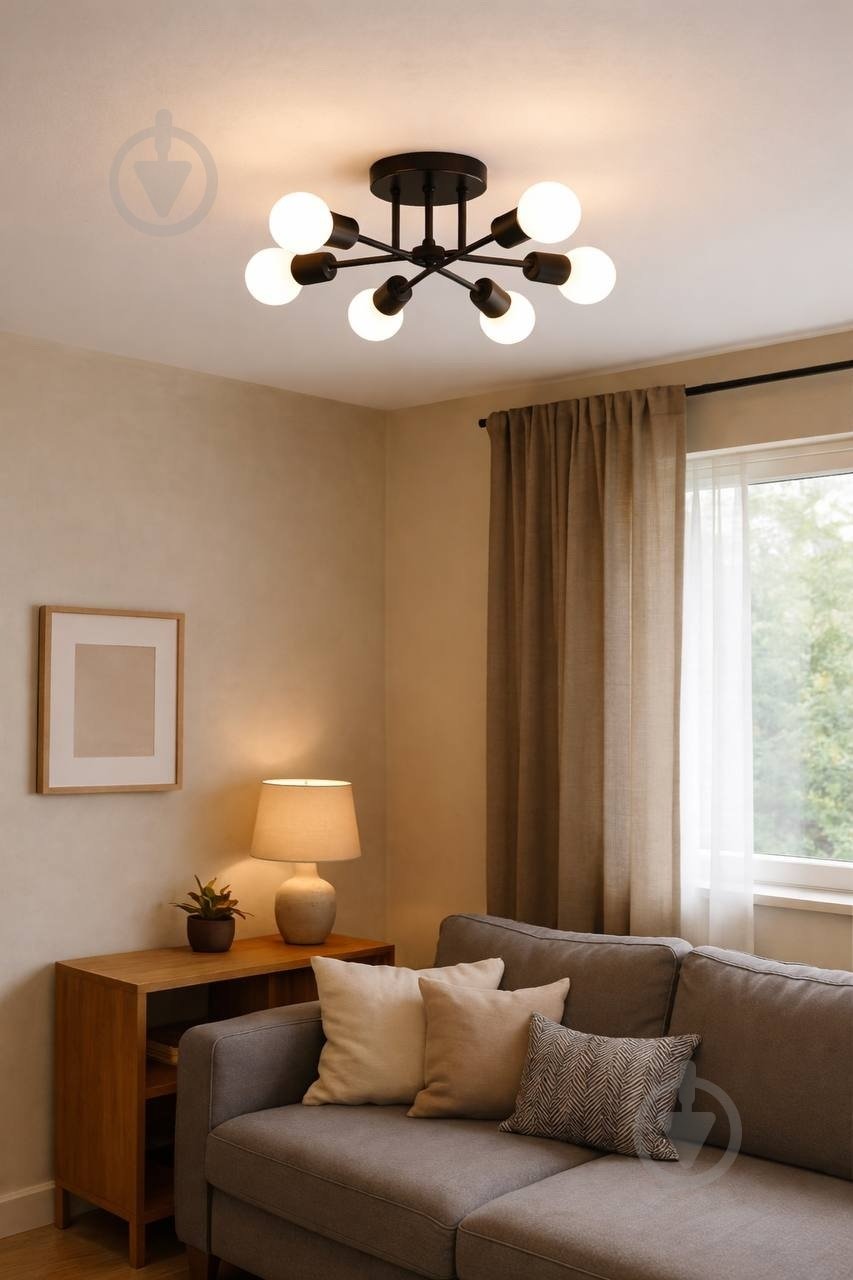 Люстра ELIOS 6x5 Вт E27 [019] Black DL1016 - фото 10