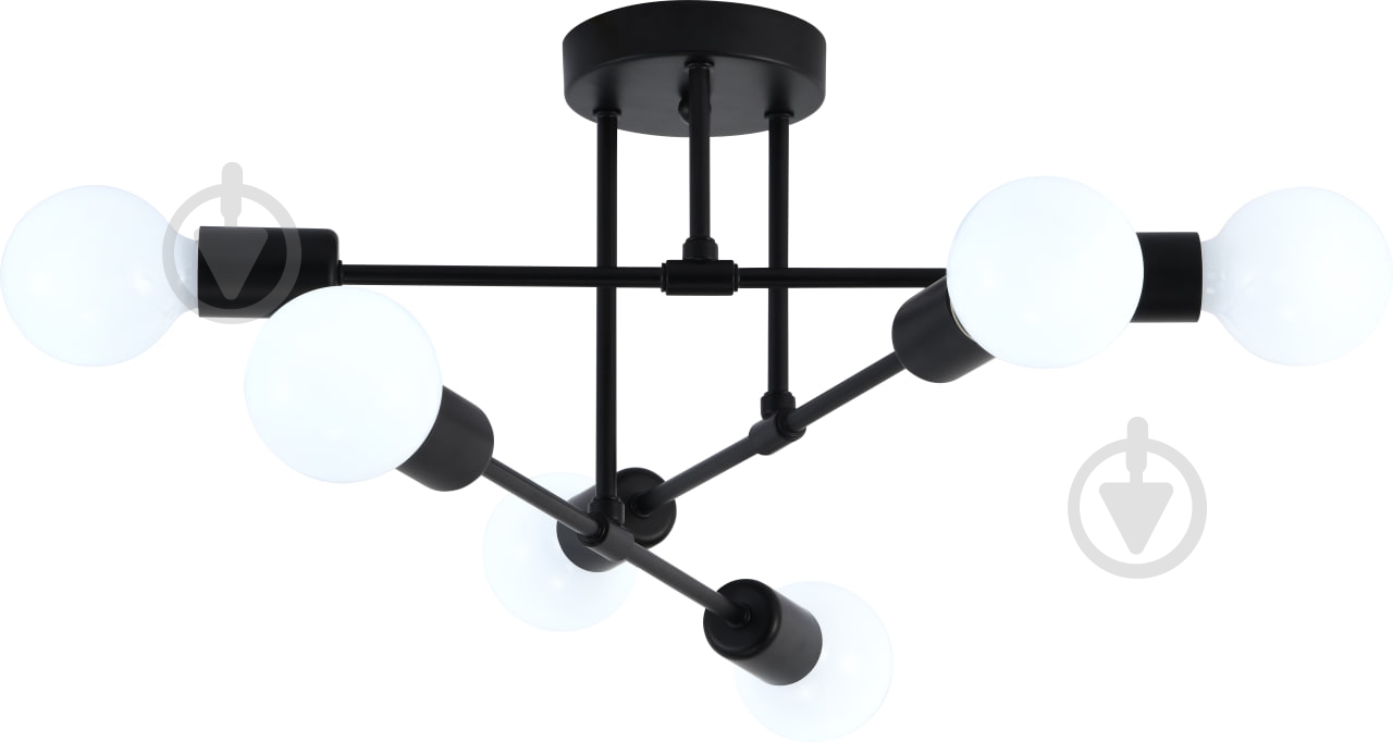Люстра ELIOS 6x5 Вт E27 [019] Black DL1016 - фото 3