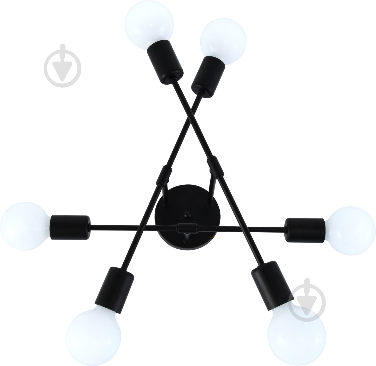 Люстра ELIOS 6x5 Вт E27 [019] Black DL1016 - фото 1