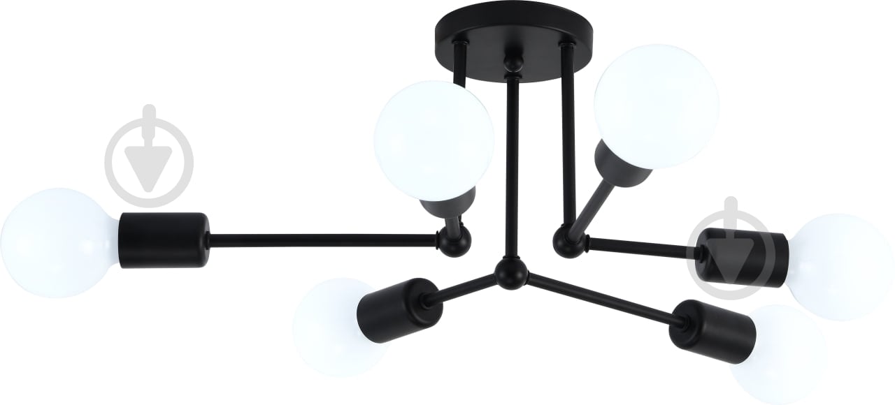 Люстра ELIOS 6x5 Вт E27 [019] Black DL1017 - фото 2