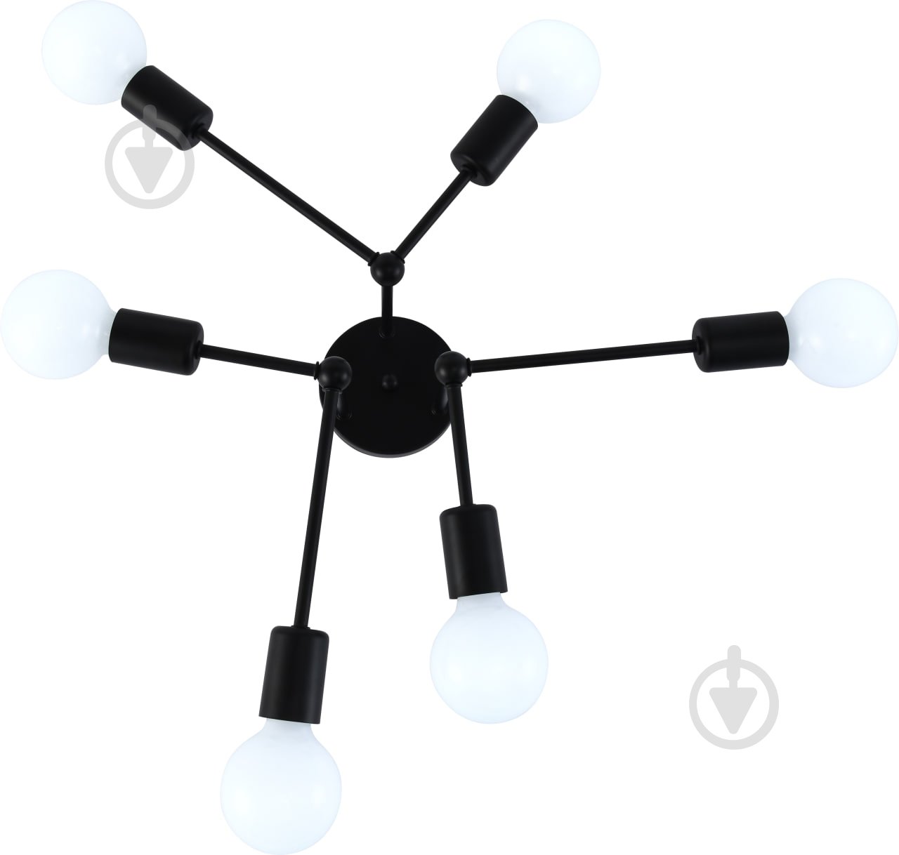 Люстра ELIOS 6x5 Вт E27 [019] Black DL1017 - фото 3