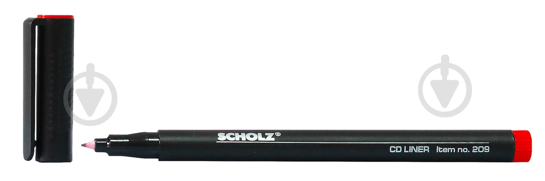 Маркер для CD-дисков SCHOLZ 0,6 мм красный - фото 2