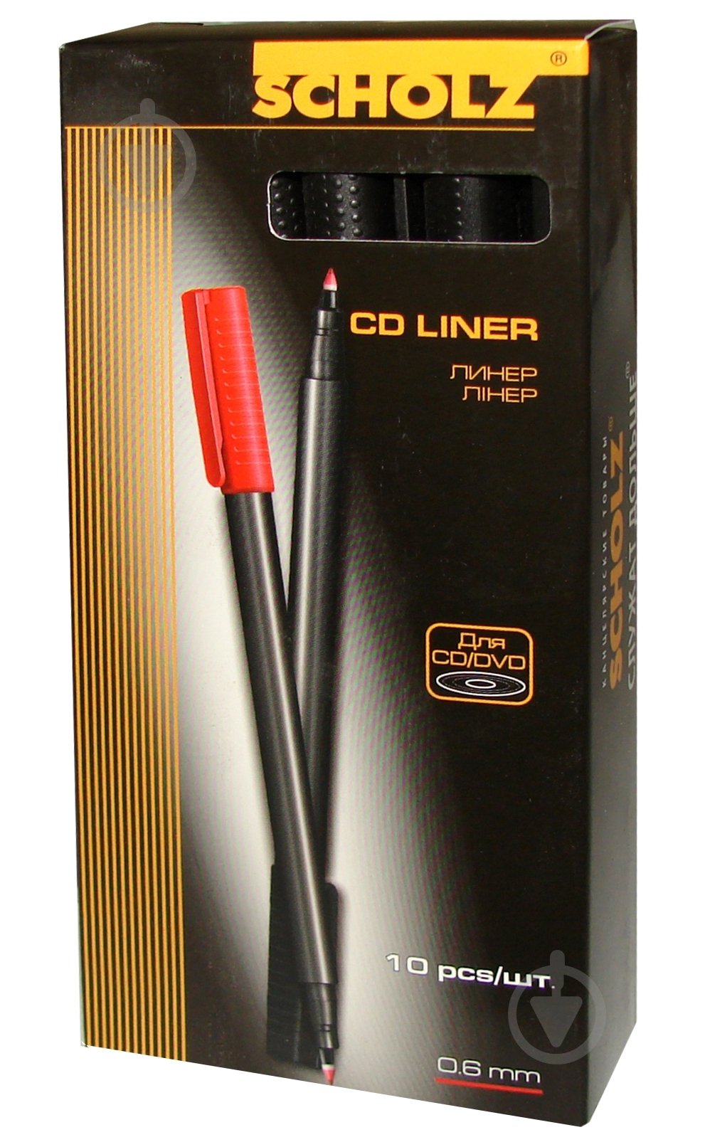 Маркер для CD-дисков SCHOLZ 0,6 мм красный - фото 3