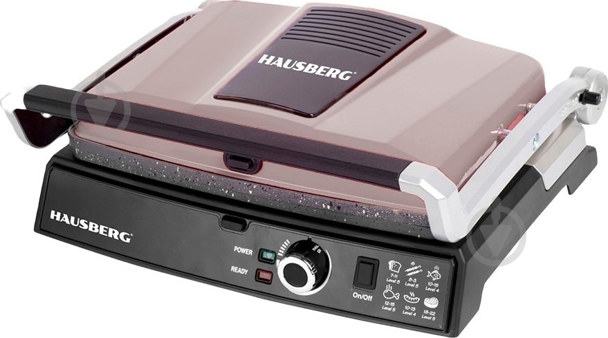 Гриль электрический Hausberg HB-633ROSEGOLD - фото 1