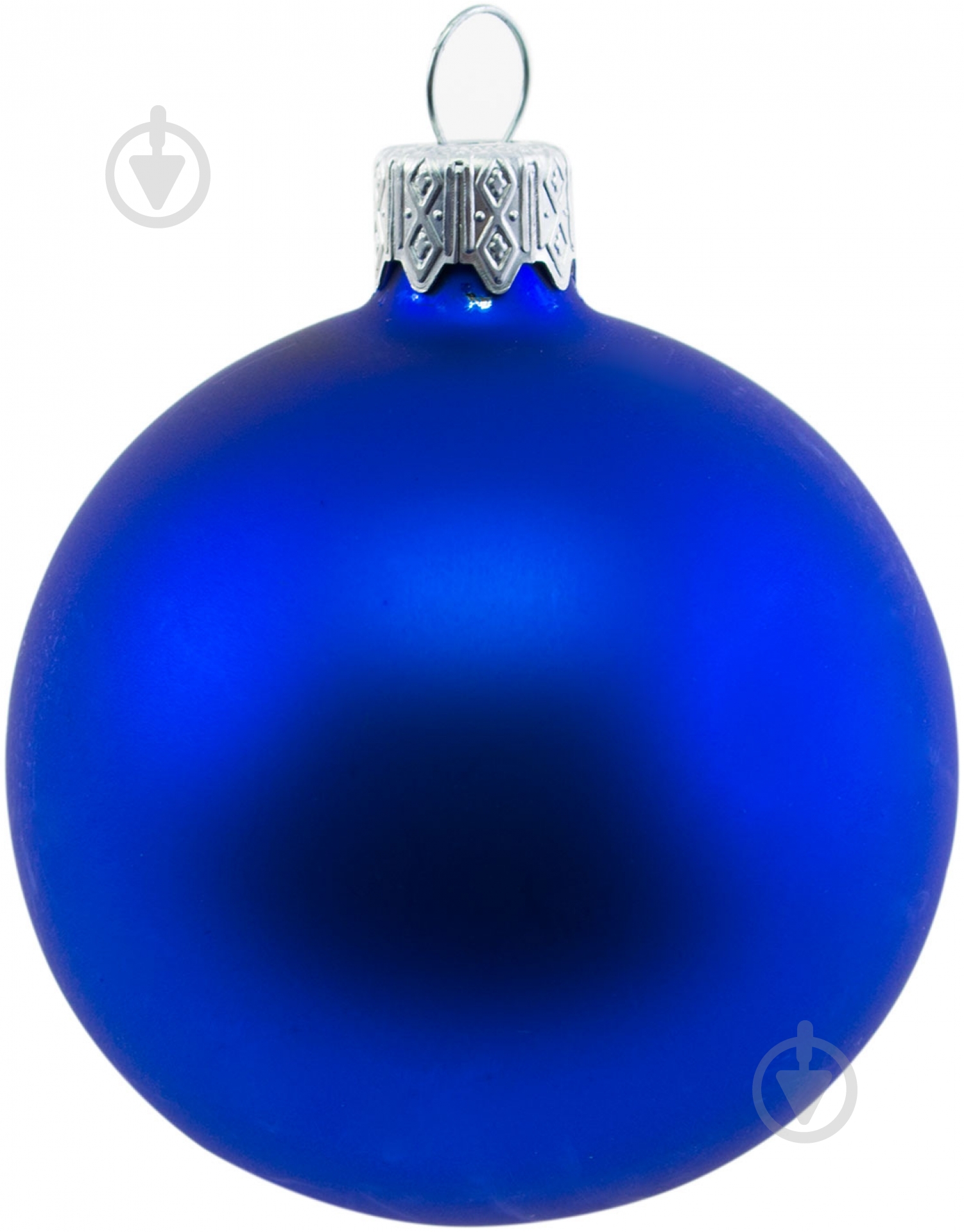 Шар стеклянный d50-1 50 мм синий - фото 1