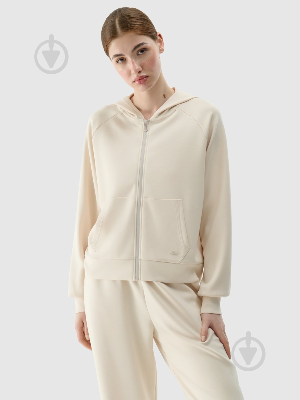 Джемпер 4F SWEATSHIRT F1577 4FWSS25TSWSF1577-83S р.XS бежевый - фото 1